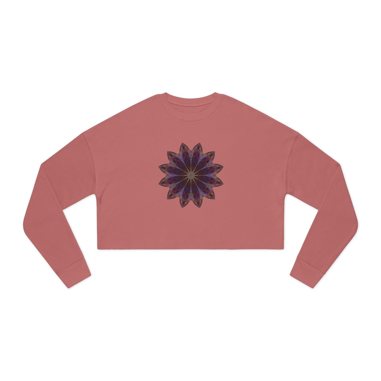 Women's Cropped Sweatshirt - Love Light Mandalas No.11