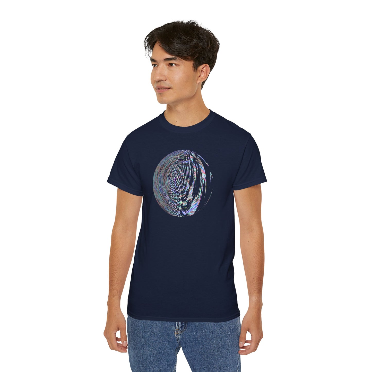 Unisex Ultra Cotton Tee - Fractal Moon No.2