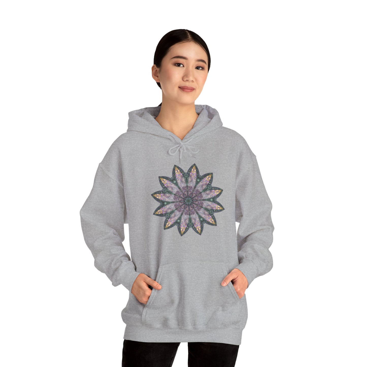 Unisex Heavy Blend™ Hooded Sweatshirt - Love Light Mandalas No.21