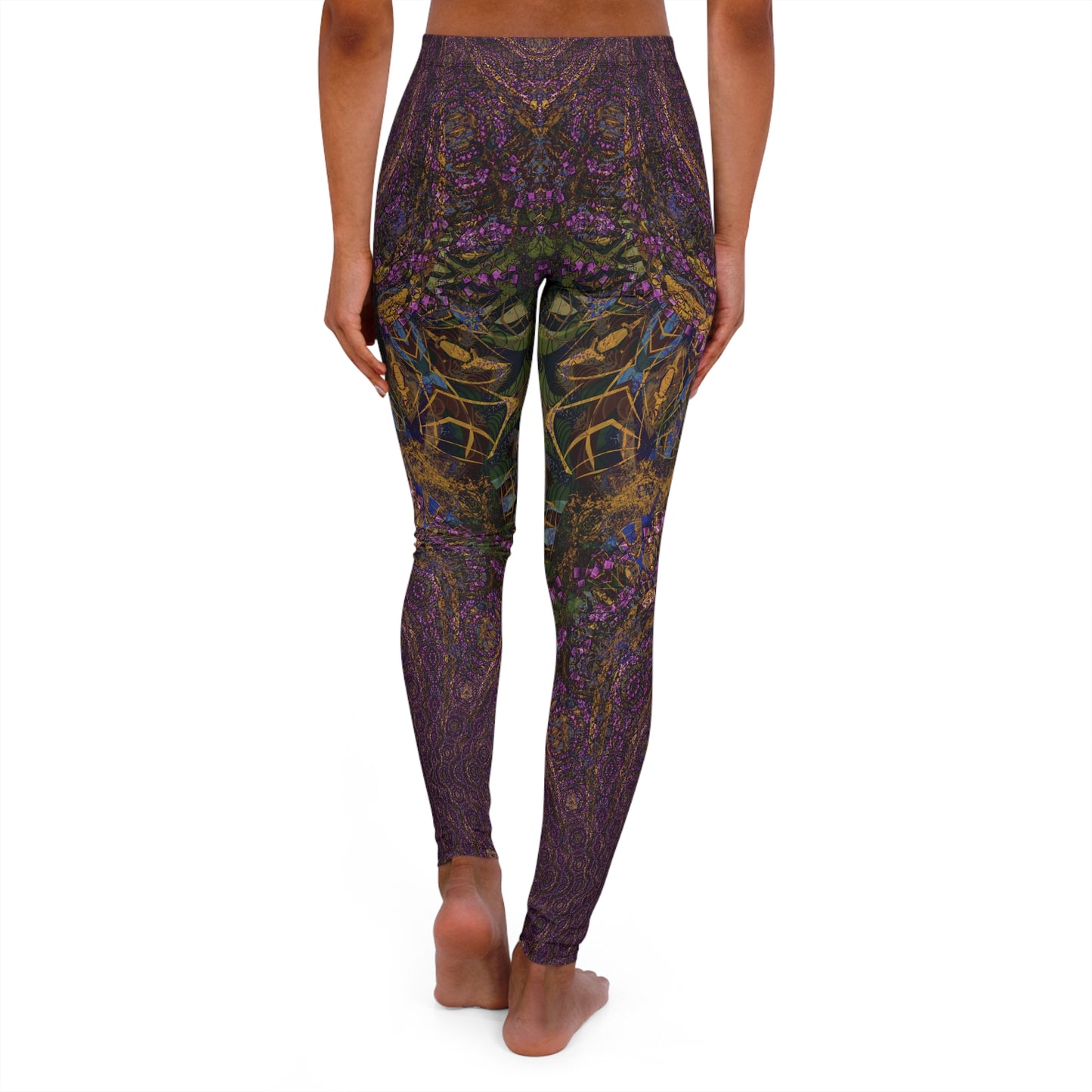 Spandex Leggings - Love Light Fractals No.10b