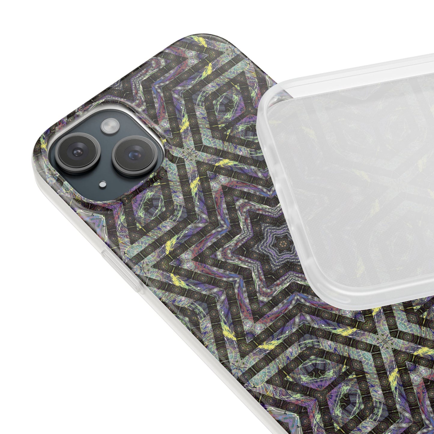 iPhone 15 Flexi Case - P5 Kaleidoscopic No.1