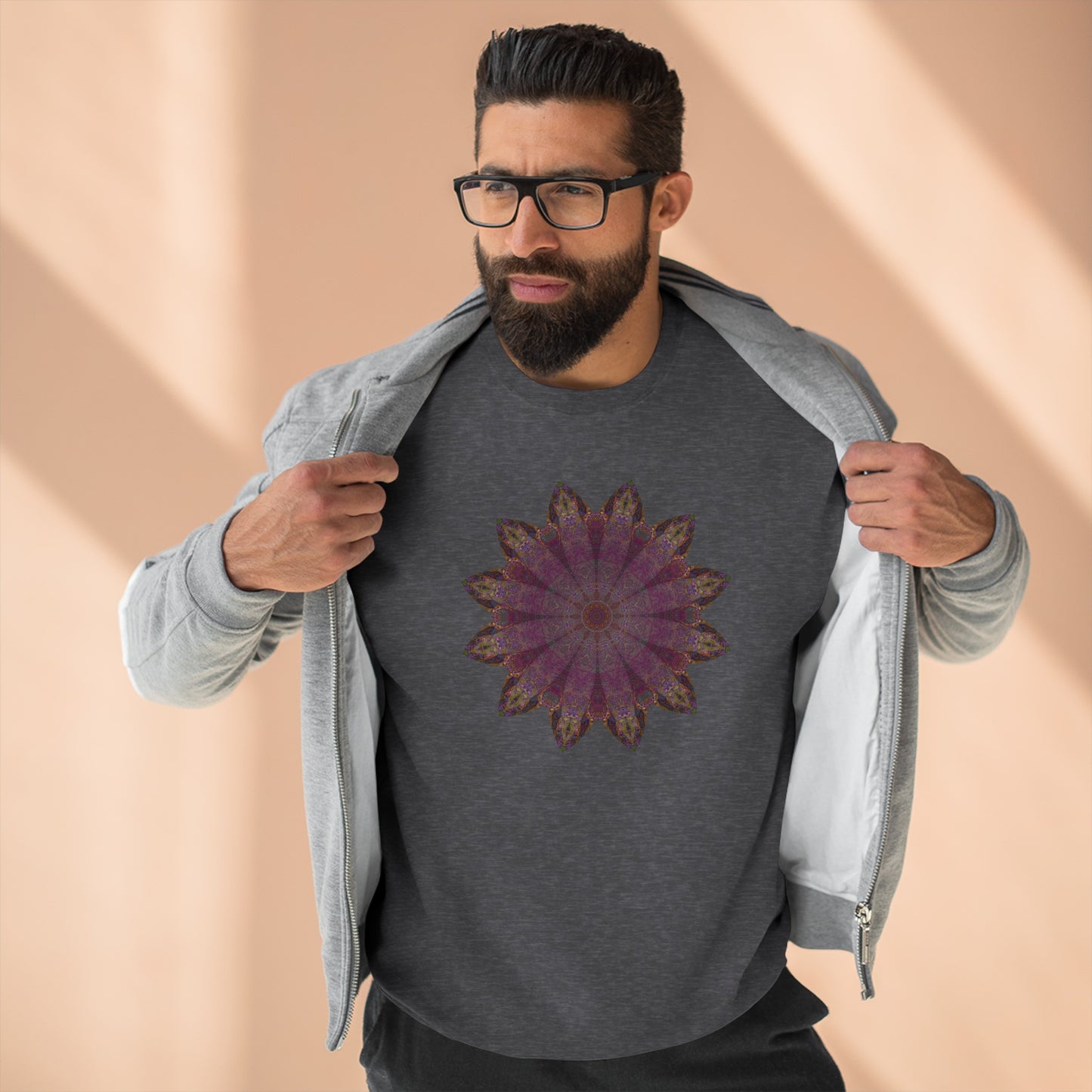 Unisex Crewneck Sweatshirt - Love Light Mandalas No.6