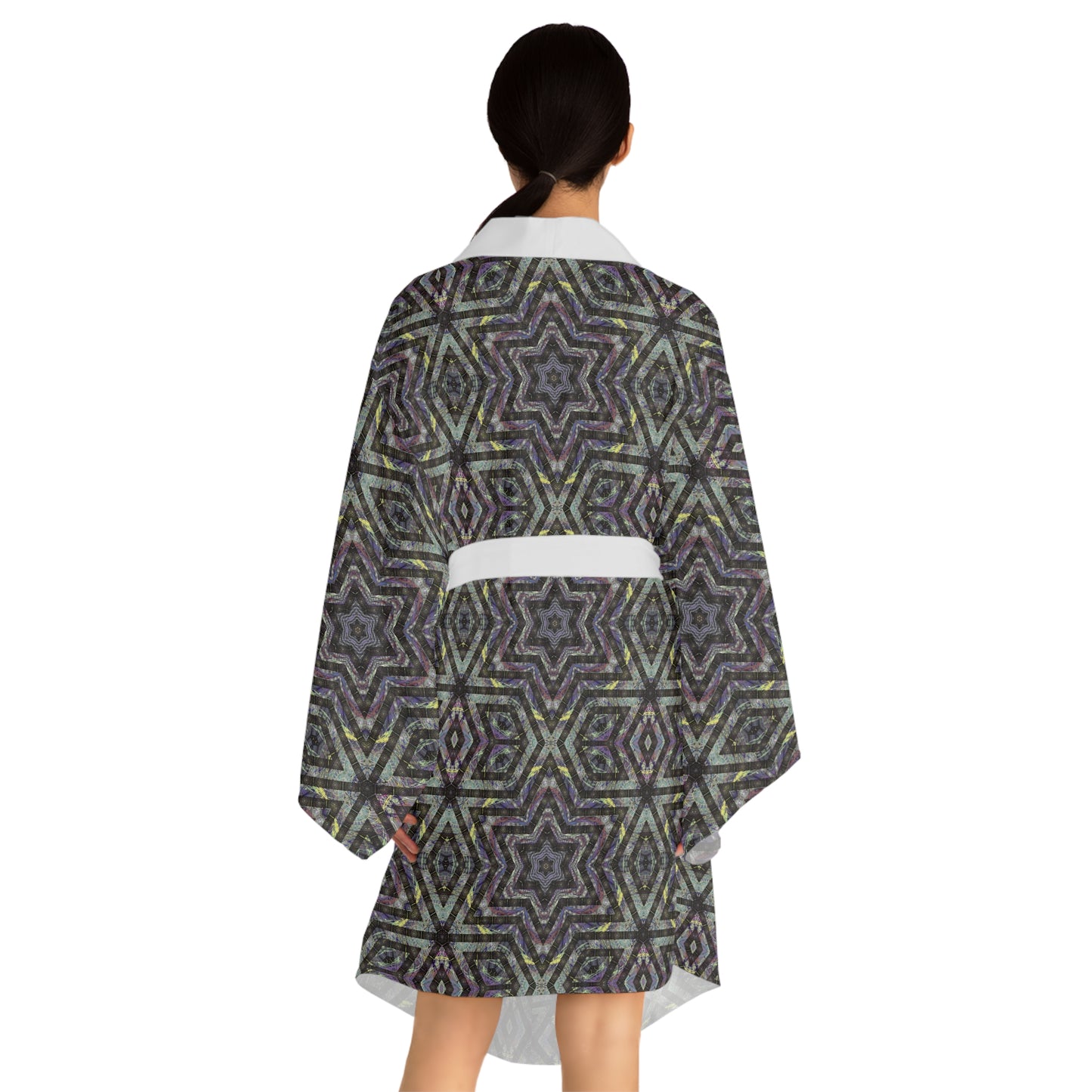 Long Sleeve Kimono Robe - P5 Kaleidoscopic No.1