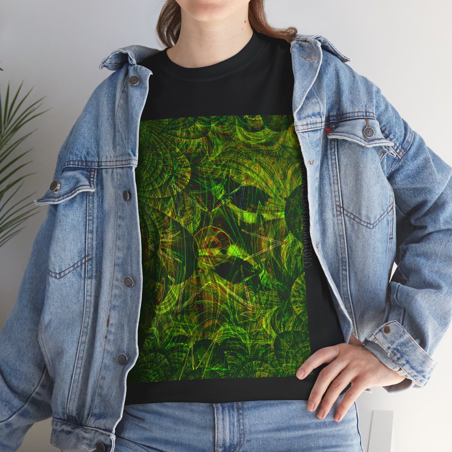 Unisex Heavy Cotton Tee - Green Leaf