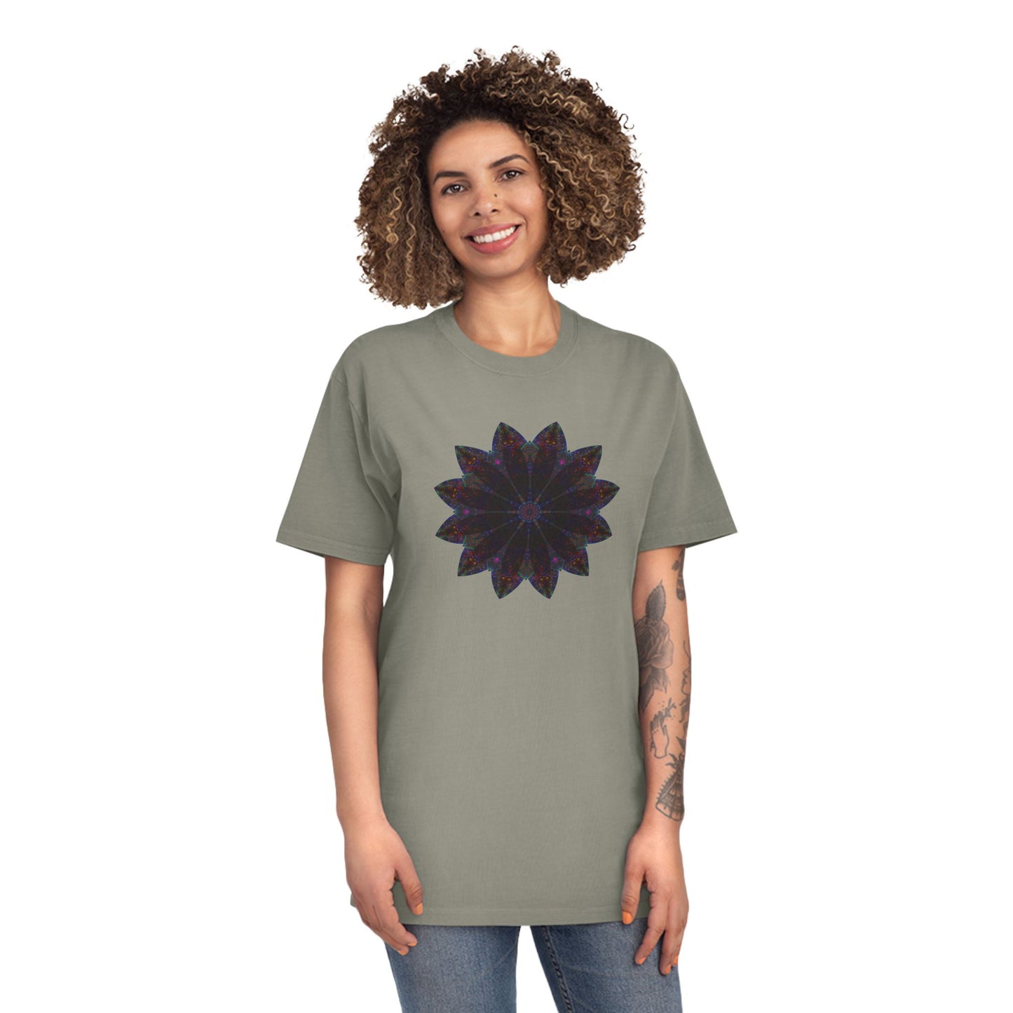 Unisex Faded Shirt - Love Light Mandalas No.25