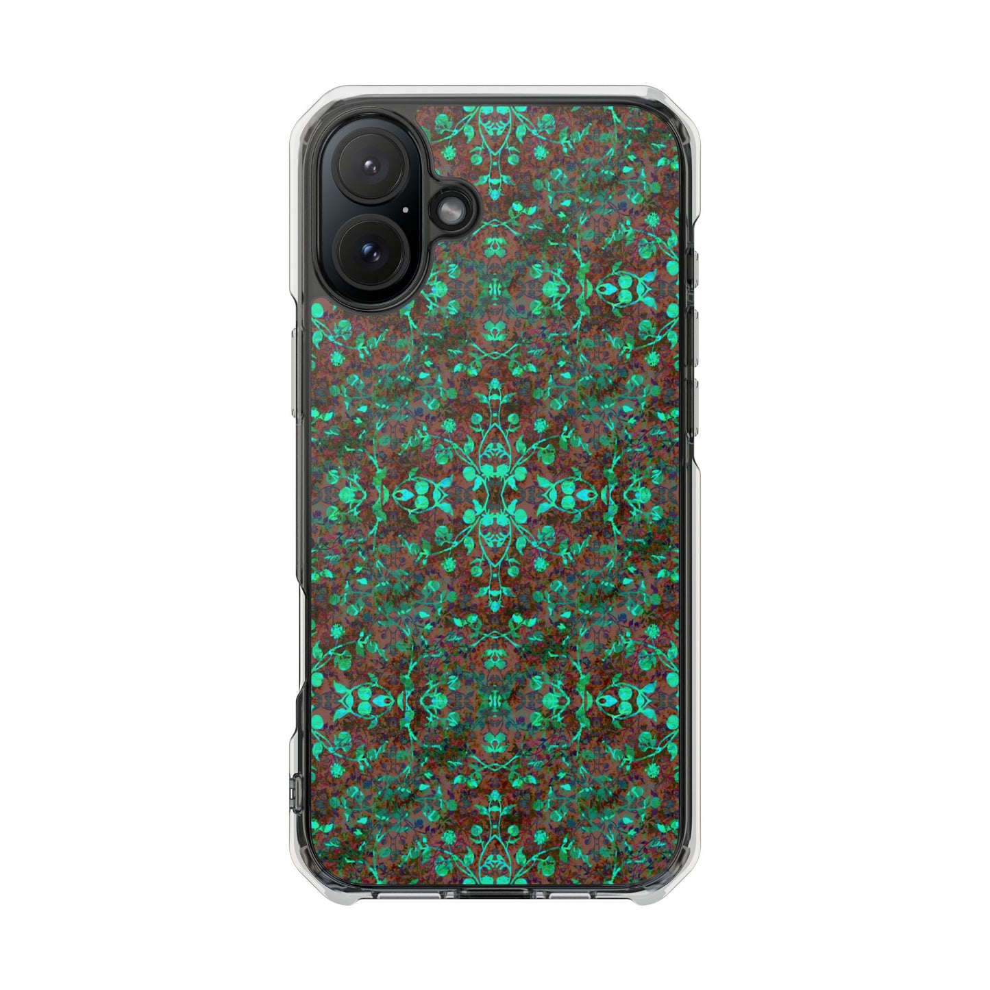 iPhone 16 Magnetic Clear Impact Case - Hidden Weave Series No.29