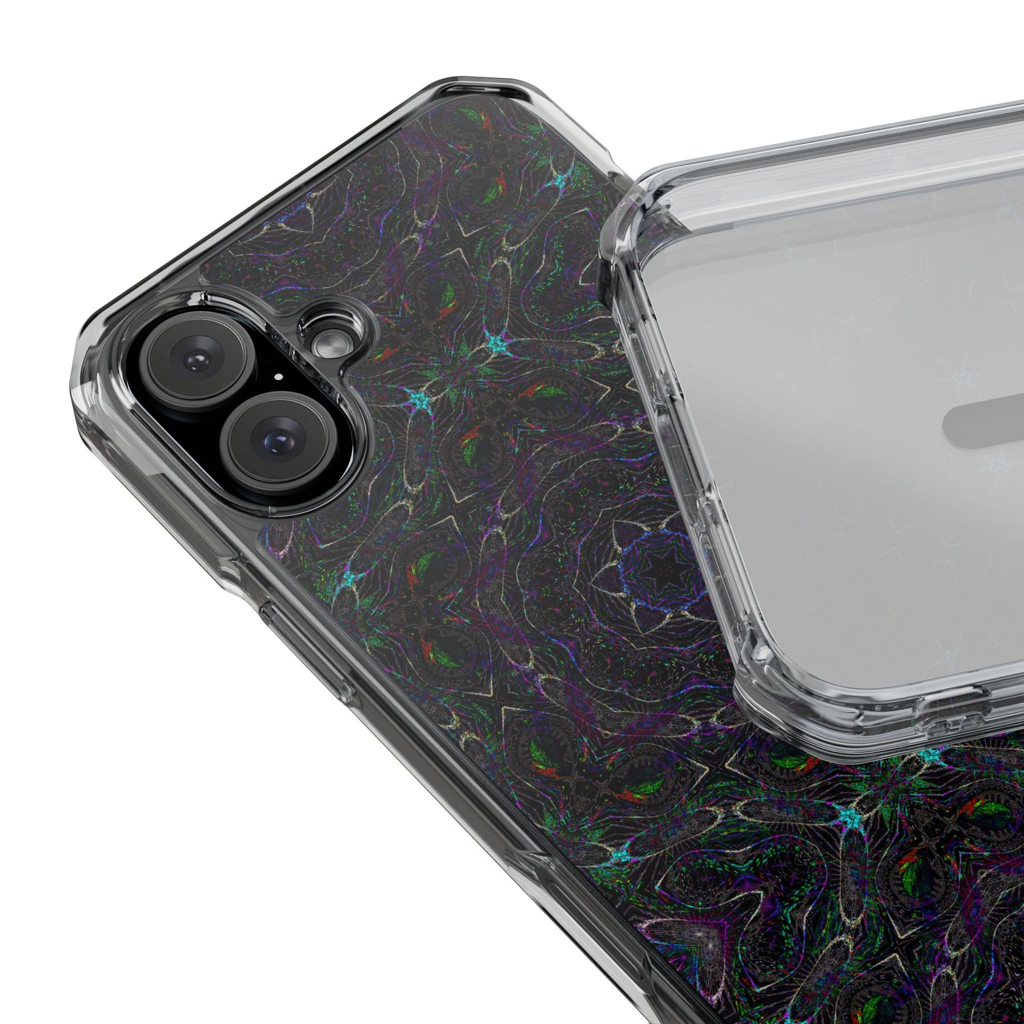 iPhone 16 Magnetic Clear Impact Case - P5 Kaleidoscopic No.32