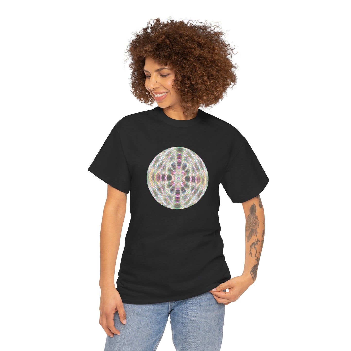 Unisex Heavy Cotton Tee - DMT Scribe Spheres No.7