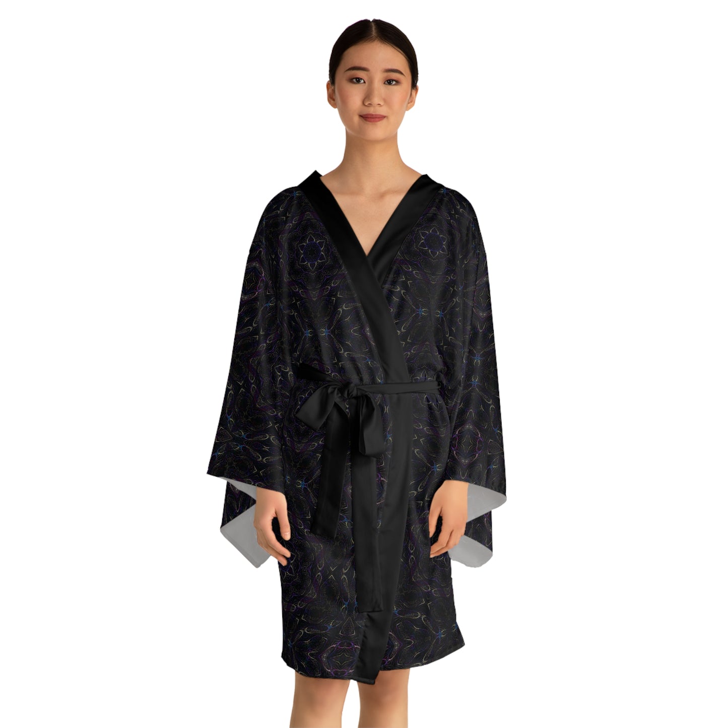 Long Sleeve Kimono Robe - P5 Kaleidoscopic No.13