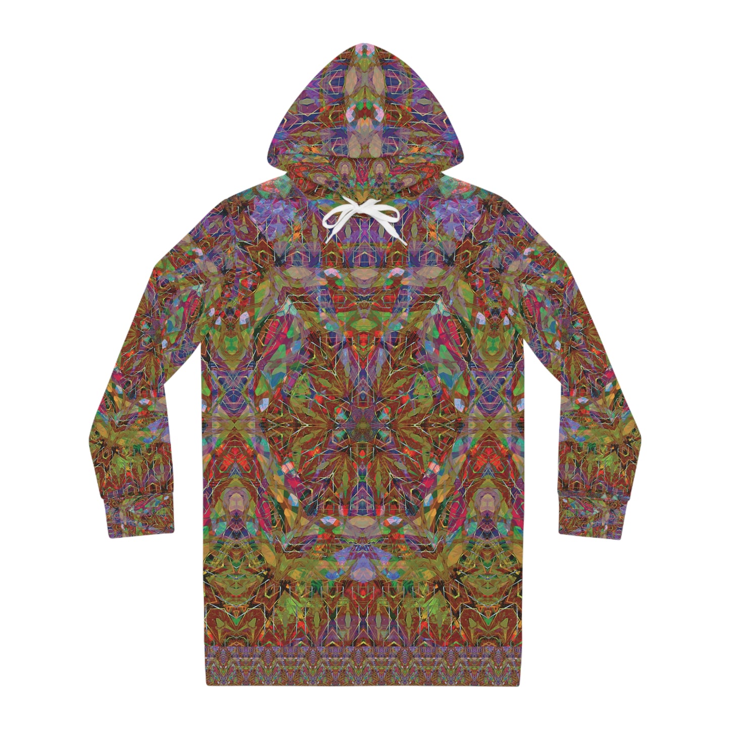 Women's Hoodie Dress - Mandala Series No.15