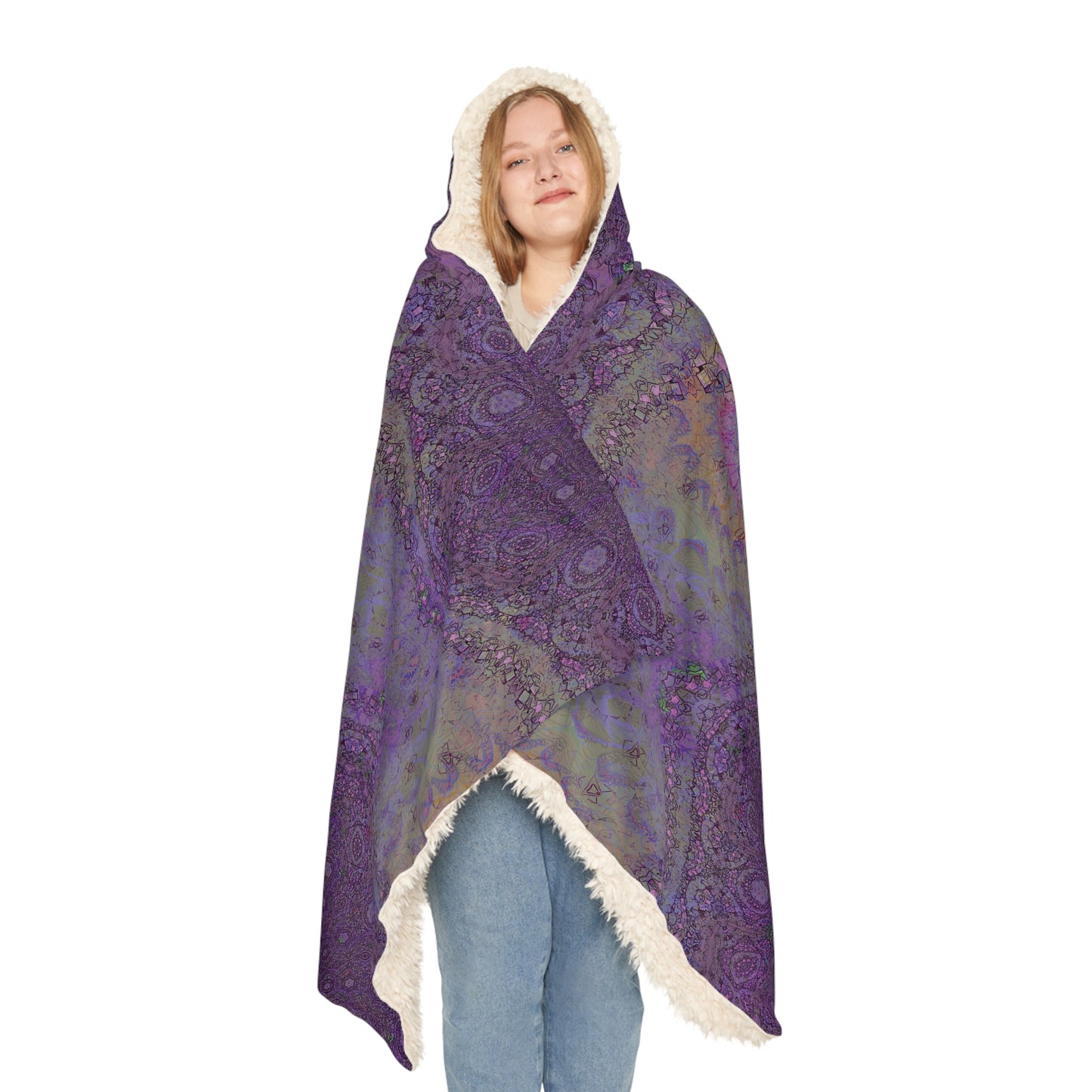 Snuggle Blanket - Love Light Fractals No.13