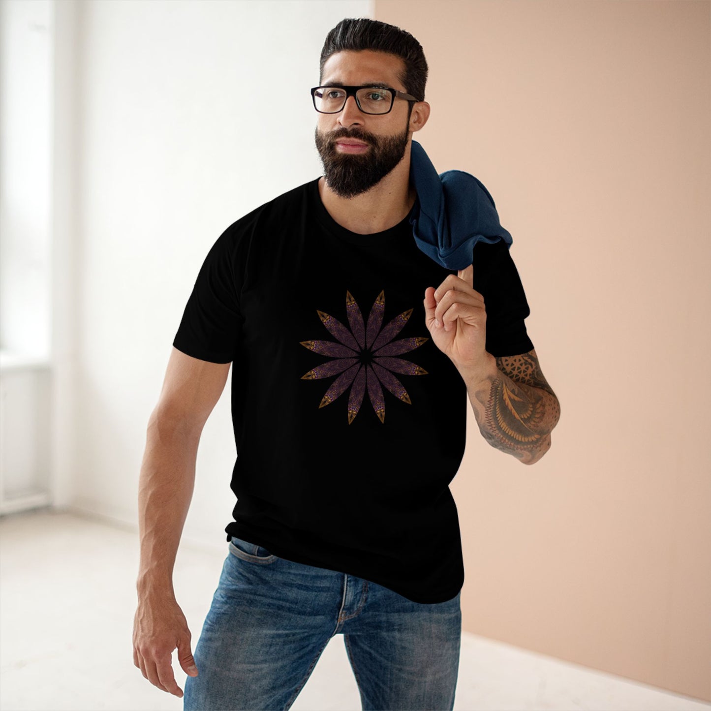 Men's Staple Tee - Love Light Mandalas No.2