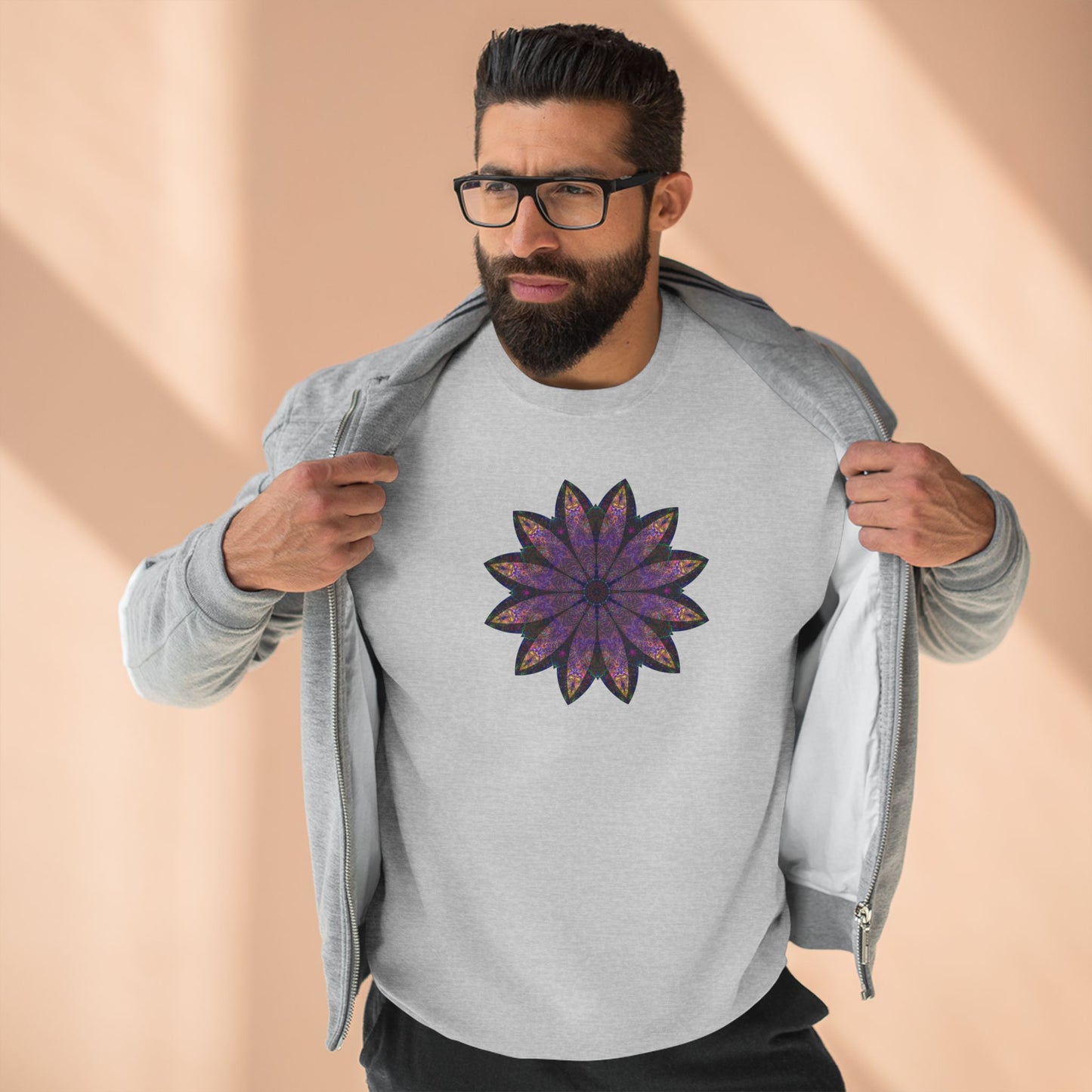 Unisex Crewneck Sweatshirt - Love Light Mandalas No.24