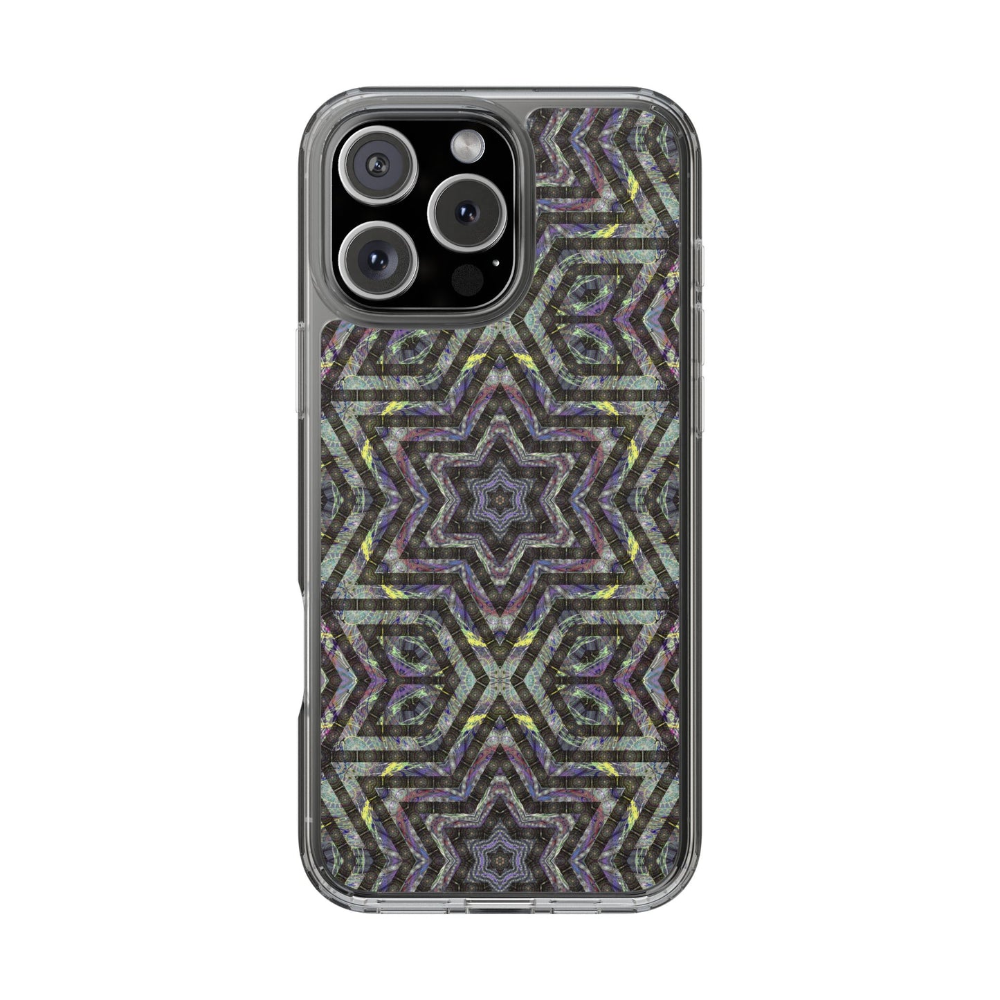iPhone 16 Clear Case – P5 Kaleidoscopic No.1