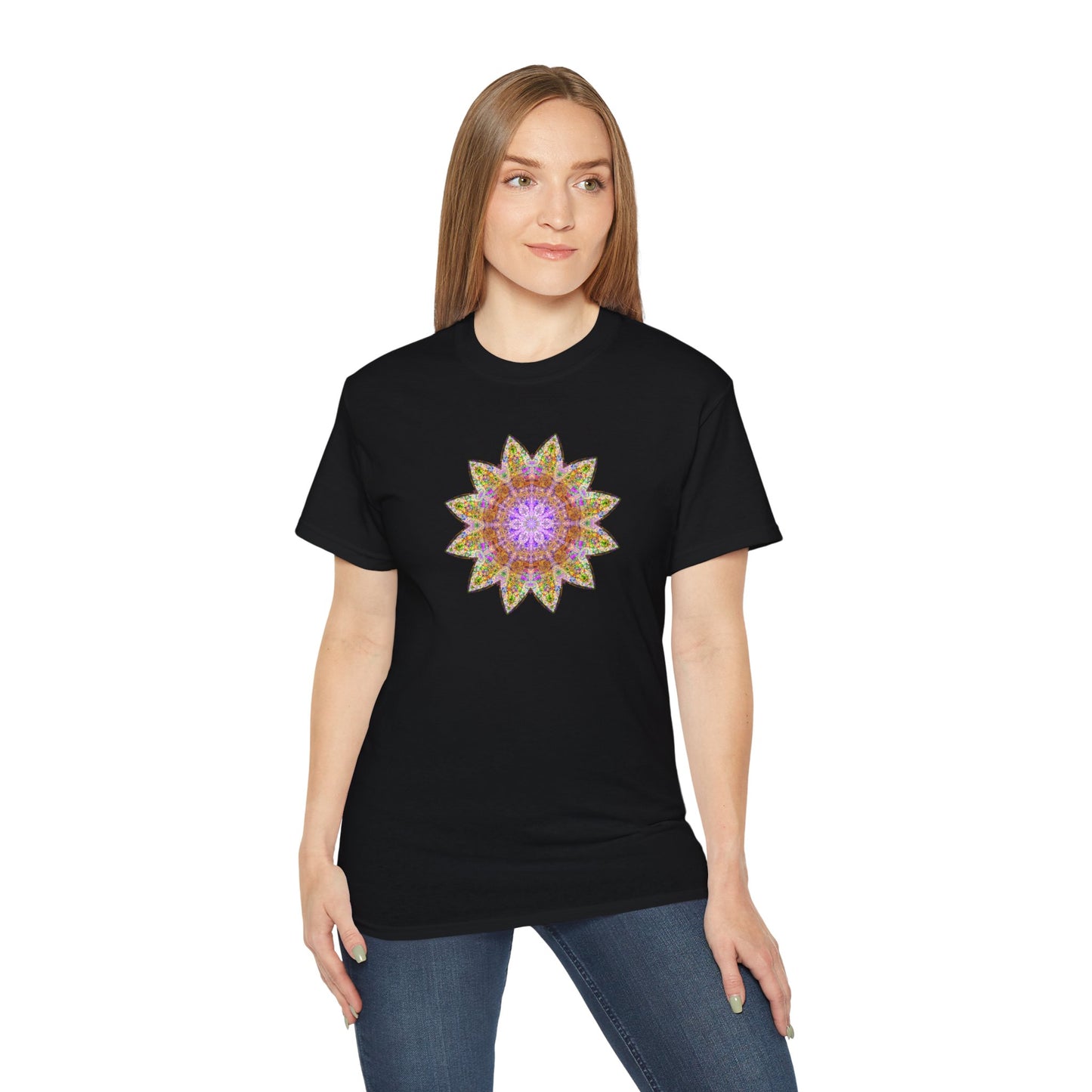Unisex Ultra Cotton Tee - Love Light Mandalas No.14