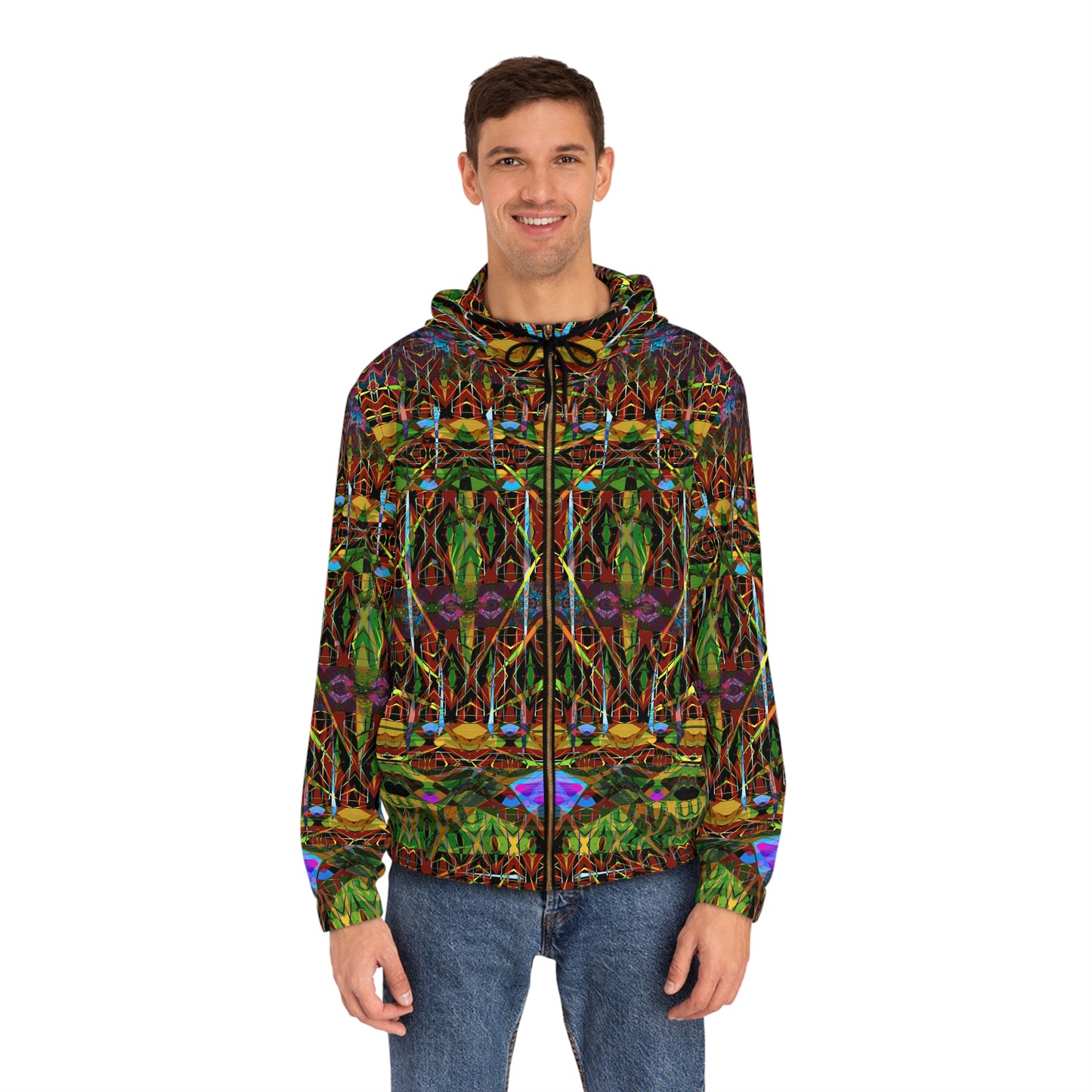 Men's Full-Zip Hoodie - Mandala Series No.5