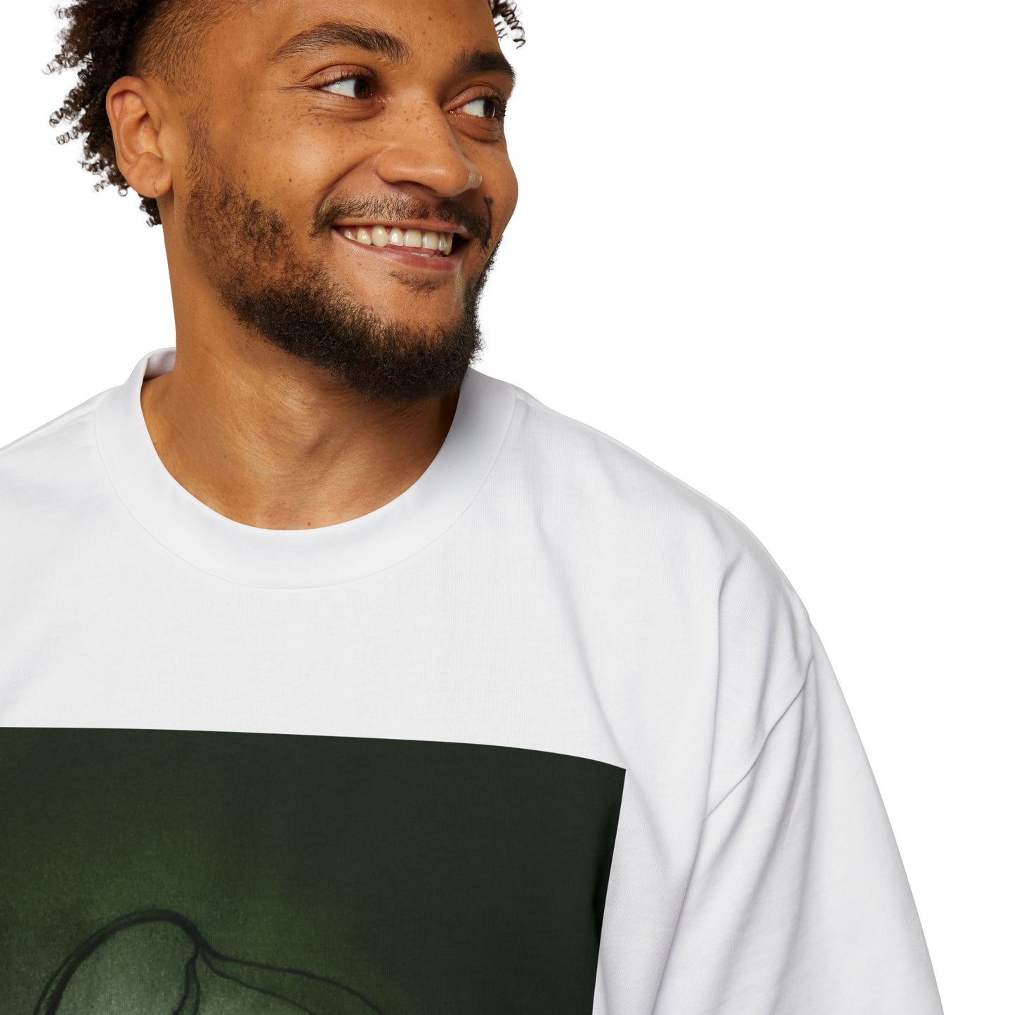 Men's Heavy Oversized Tee - Eye Plants No.2