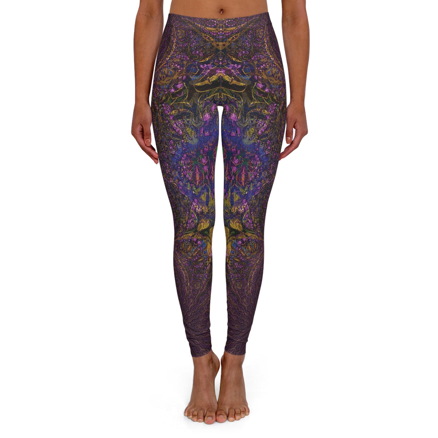 Spandex Leggings - Love Light Fractals No.10a