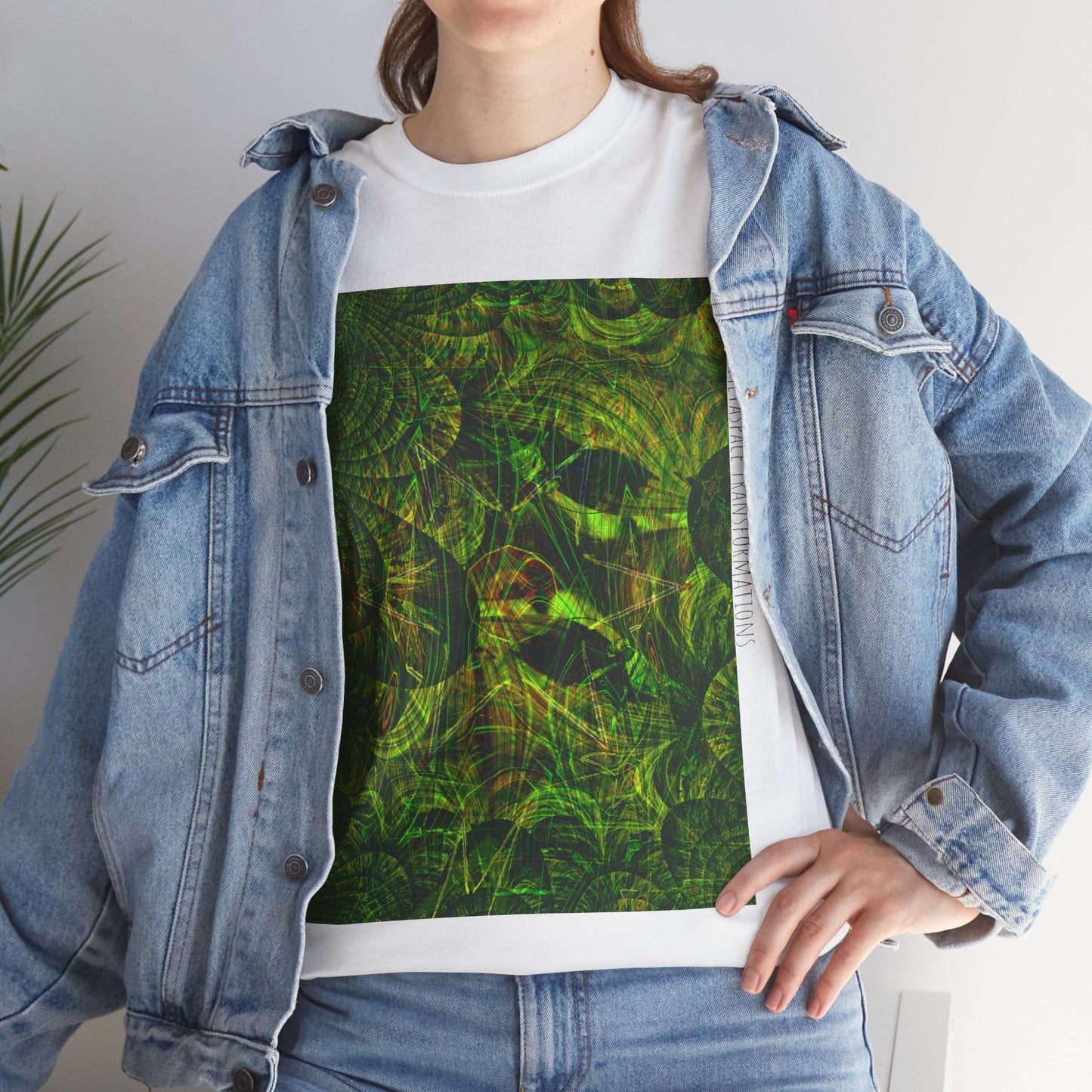 Unisex Heavy Cotton Tee - Green Leaf