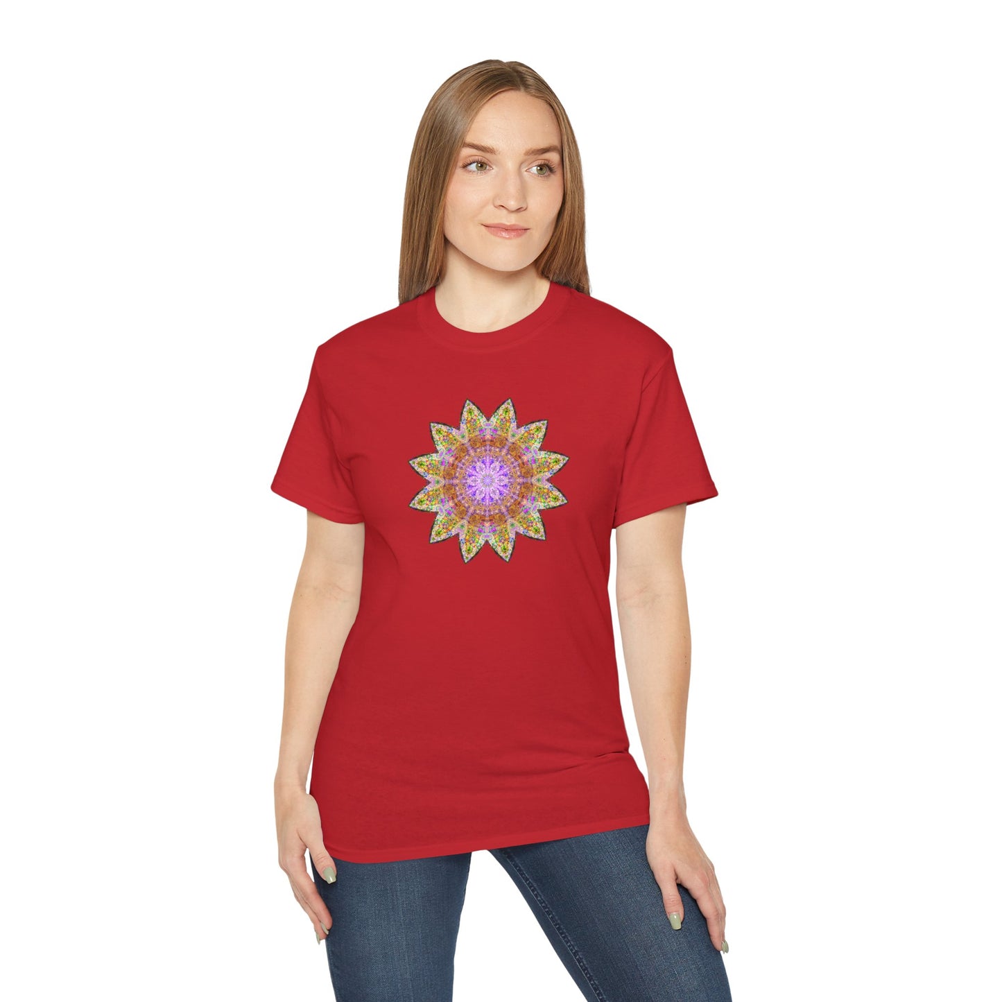 Unisex Ultra Cotton Tee - Love Light Mandalas No.14