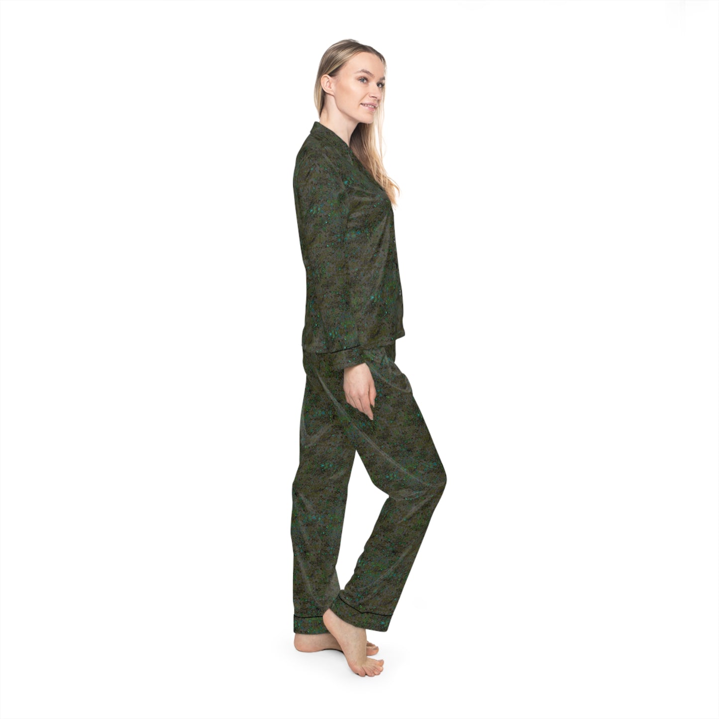 Women's Satin Pajamas - Hidden Weave No.9
