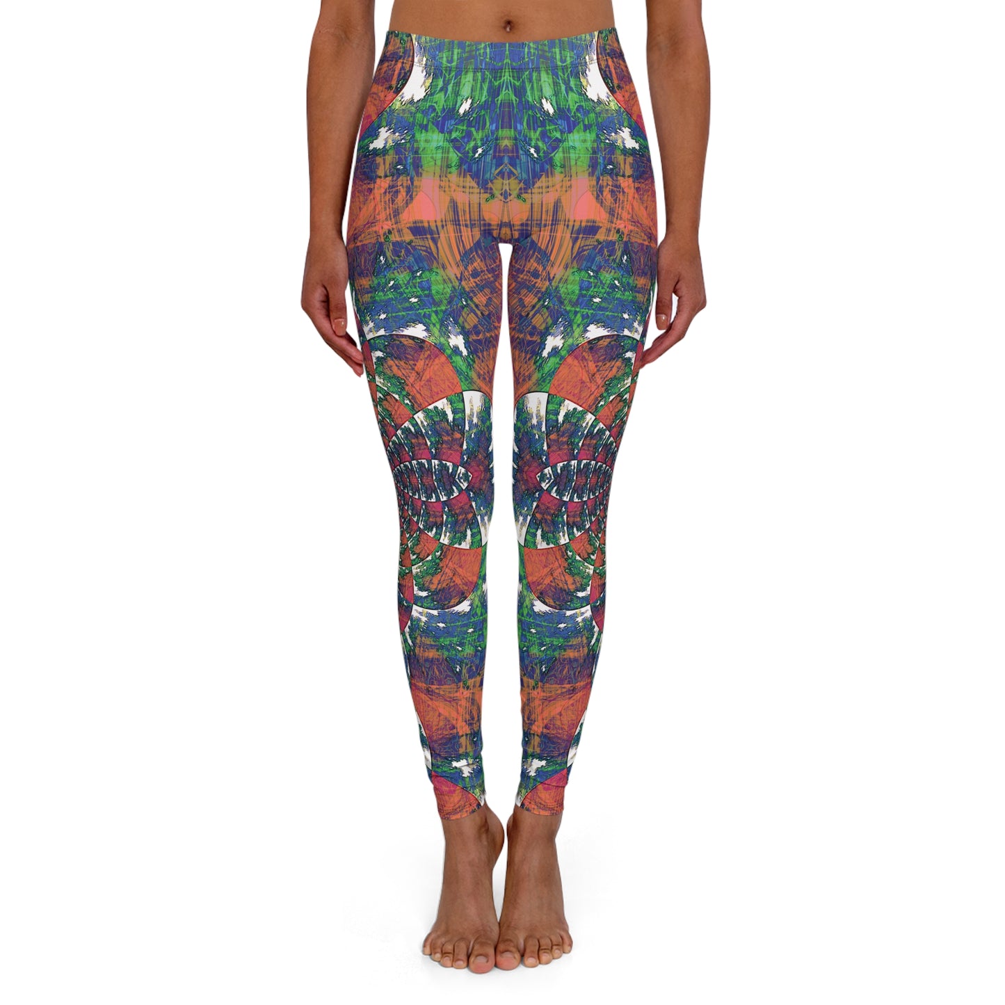Spandex Leggings - Love Light Fractals No.2