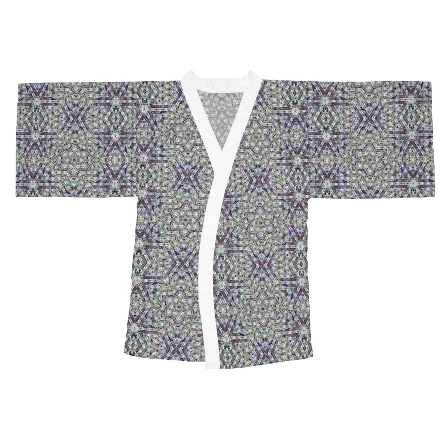 Long Sleeve Kimono Robe - P5 Kaleidoscopic No.21