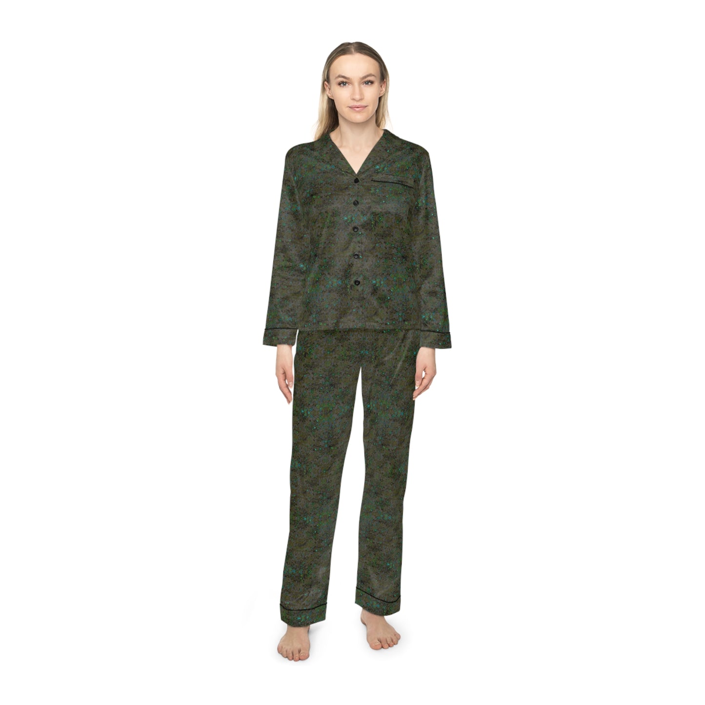 Women's Satin Pajamas - Hidden Weave No.9