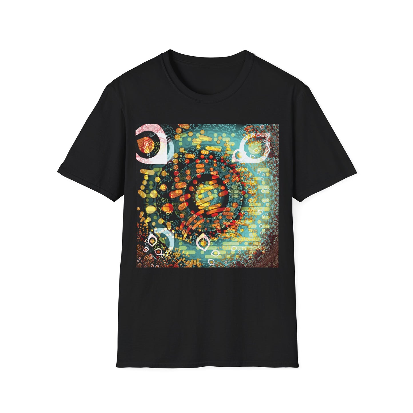 Unisex Softstyle T-Shirt - Psychedelic QR No.1