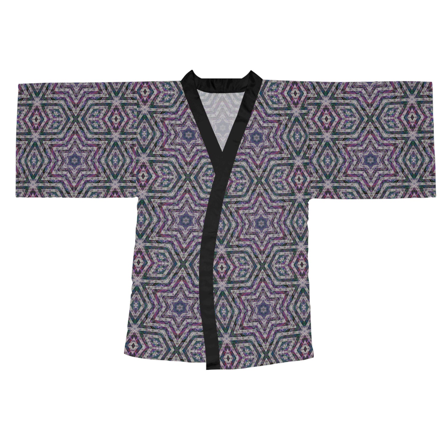 Long Sleeve Kimono Robe - P5 Kaleidoscopic No.26