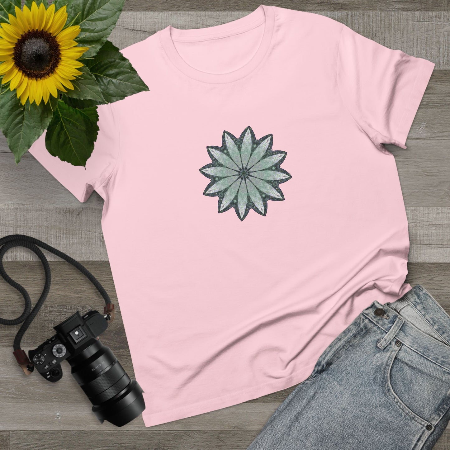 Women’s Maple Tee - Love Light Mandalas No.22