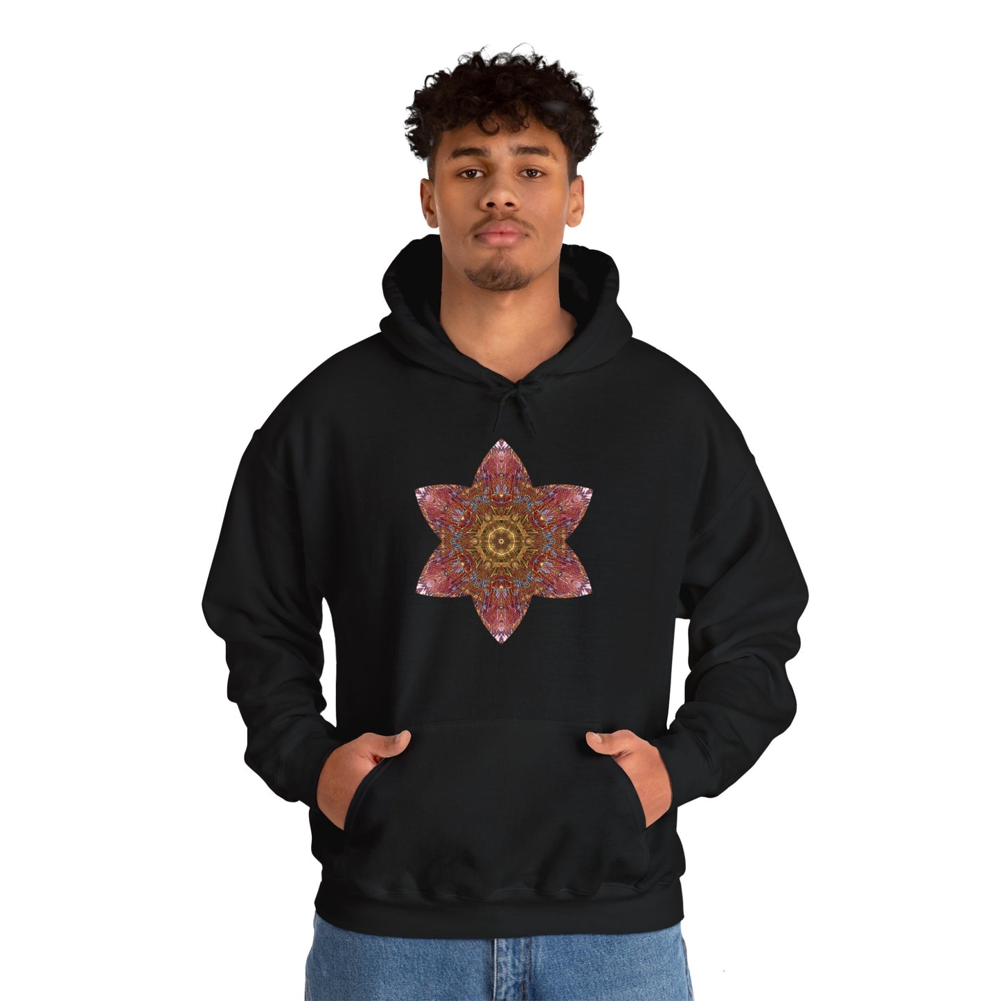 Unisex Heavy Blend™ Hooded Sweatshirt - Starflower Mandalas No.3