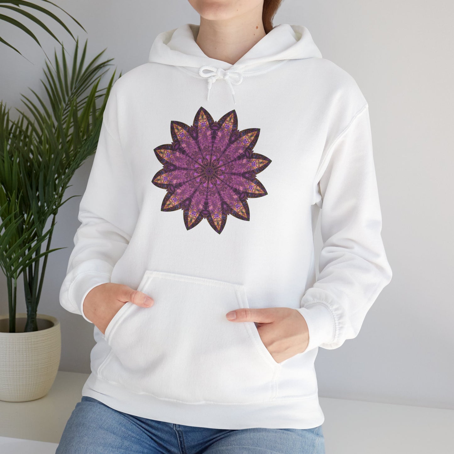 Unisex Heavy Blend™ Hooded Sweatshirt - Love Light Mandalas No.16