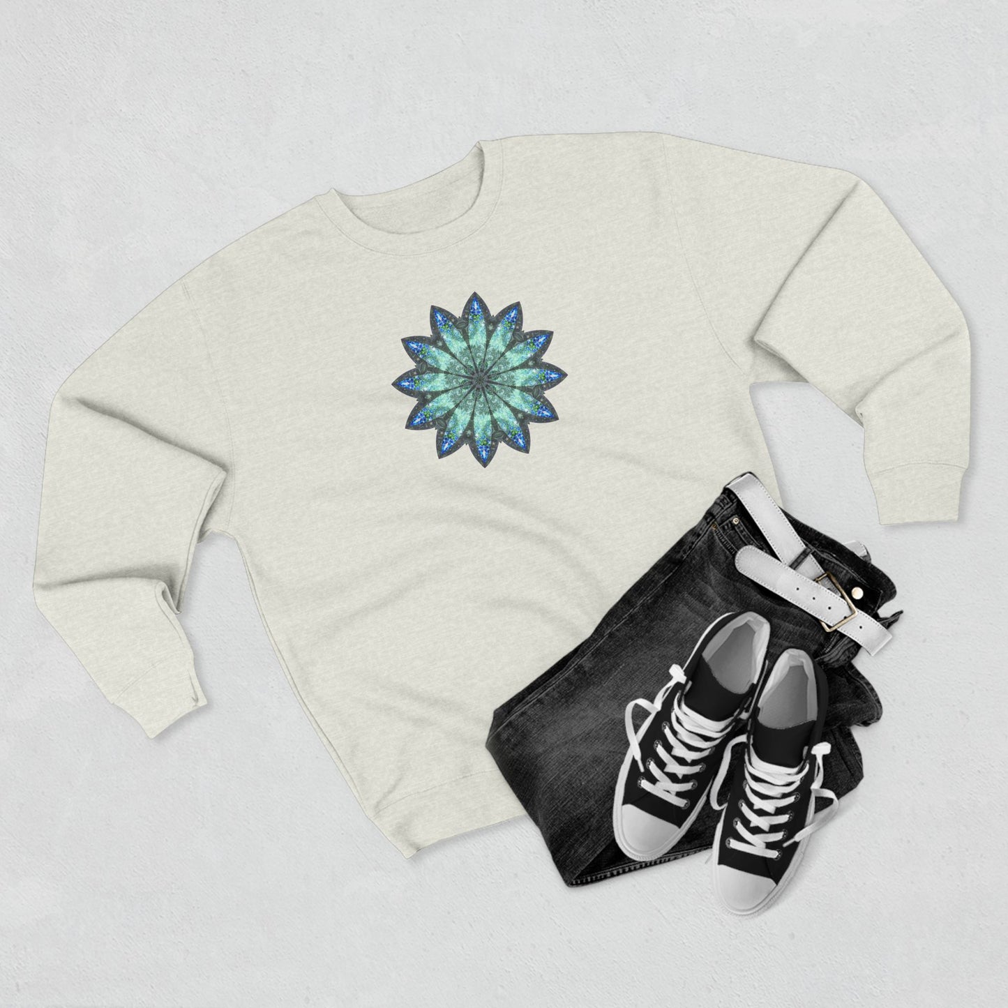 Unisex Crewneck Sweatshirt - Love Light Mandalas No.20