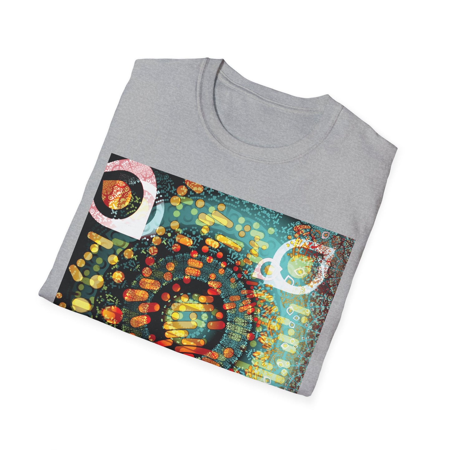 Unisex Softstyle T-Shirt - Psychedelic QR No.1