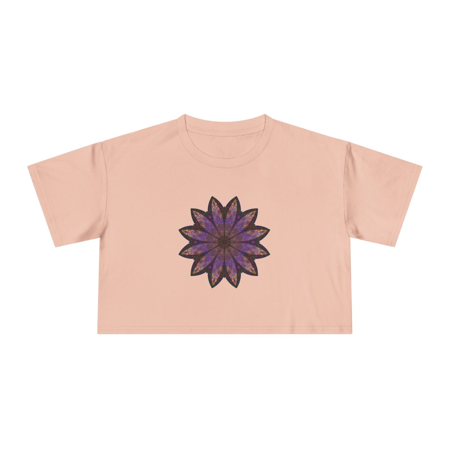 Women's Cropped Tee - Love Light Mandalas No.23