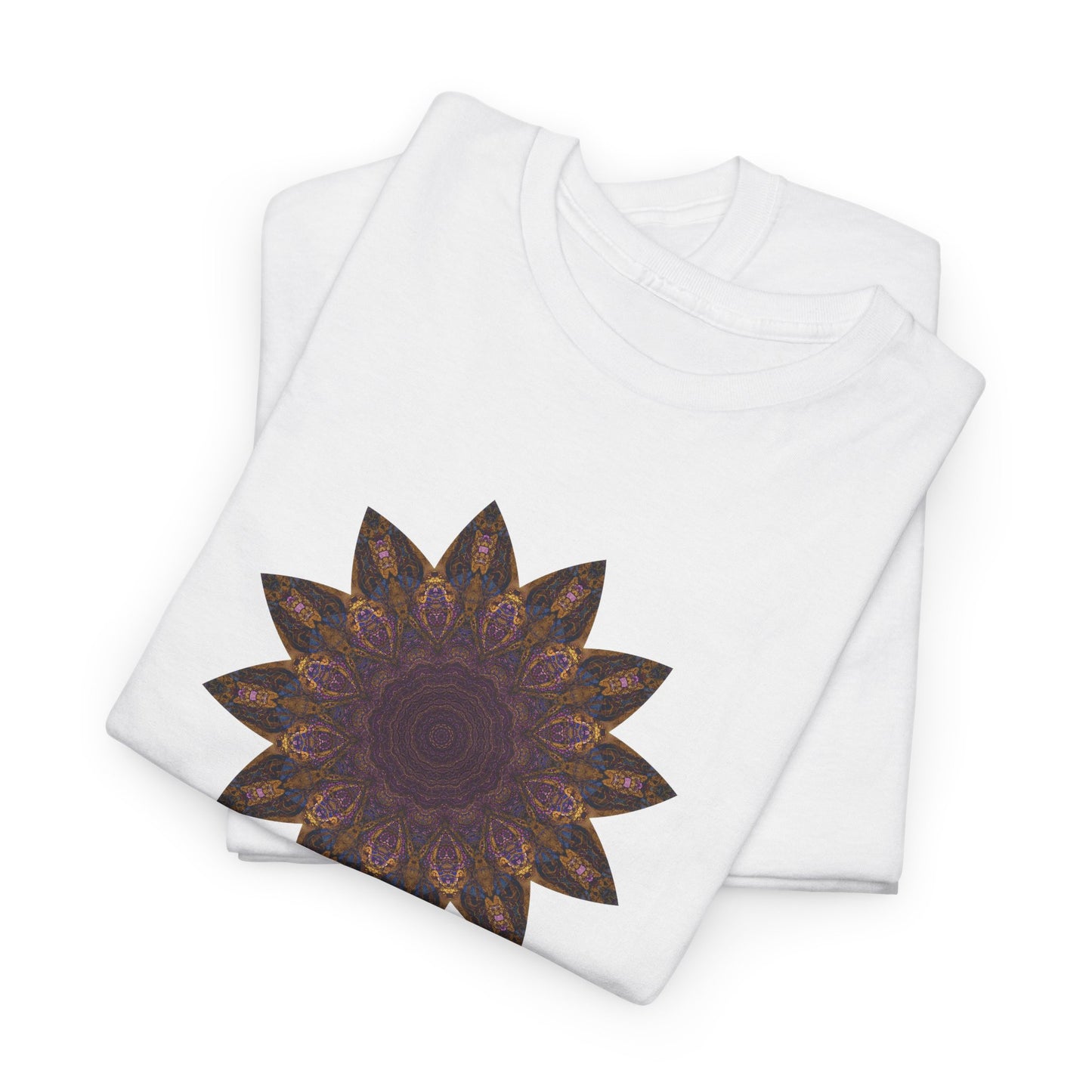 Unisex Heavy Cotton Tee - Love Light Mandalas No.1