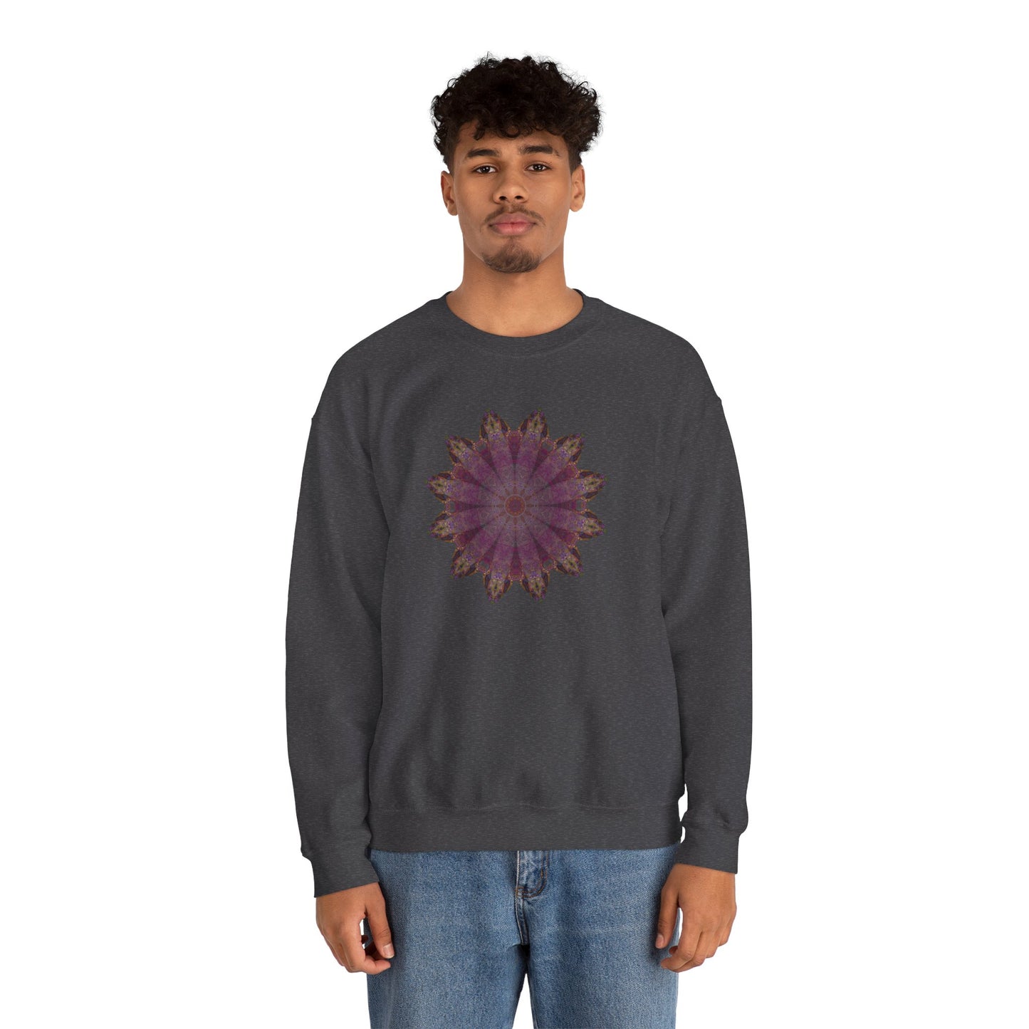 Unisex Heavy Blend™ Crewneck Sweatshirt - Love Light Mandalas No.6