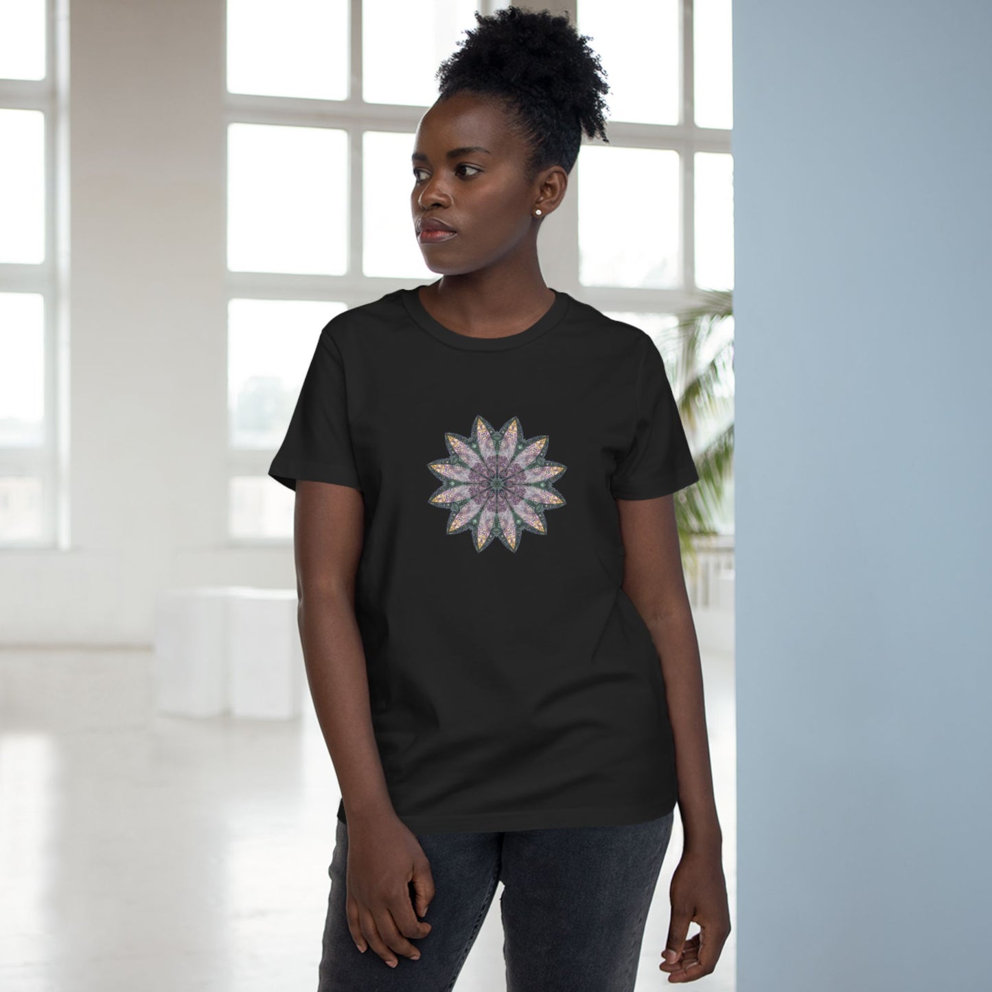 Women’s Maple Tee - Love Light Mandalas No.21