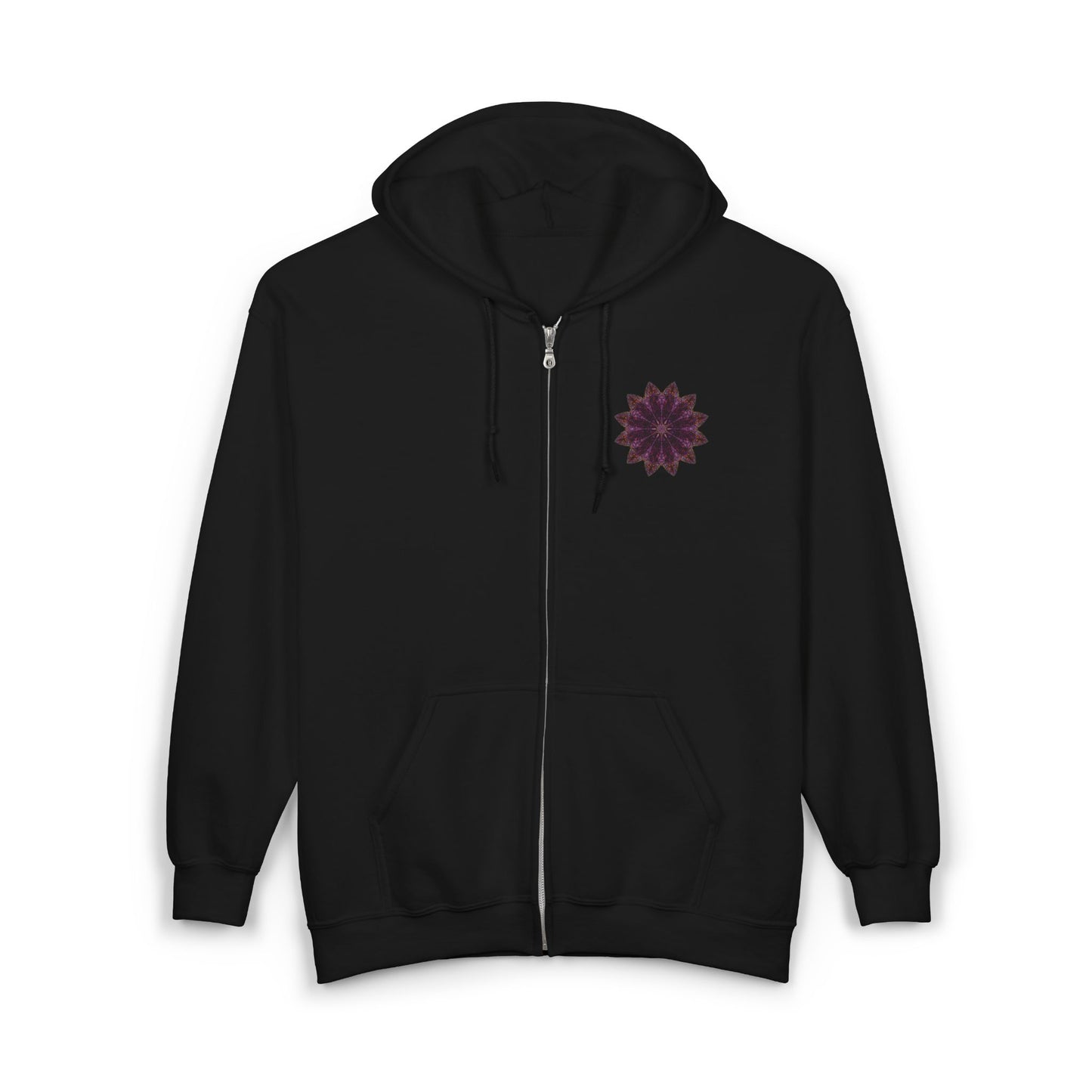 Unisex Heavy Blend™ Full Zip Hooded Sweatshirt - Love Light Mandalas No.15