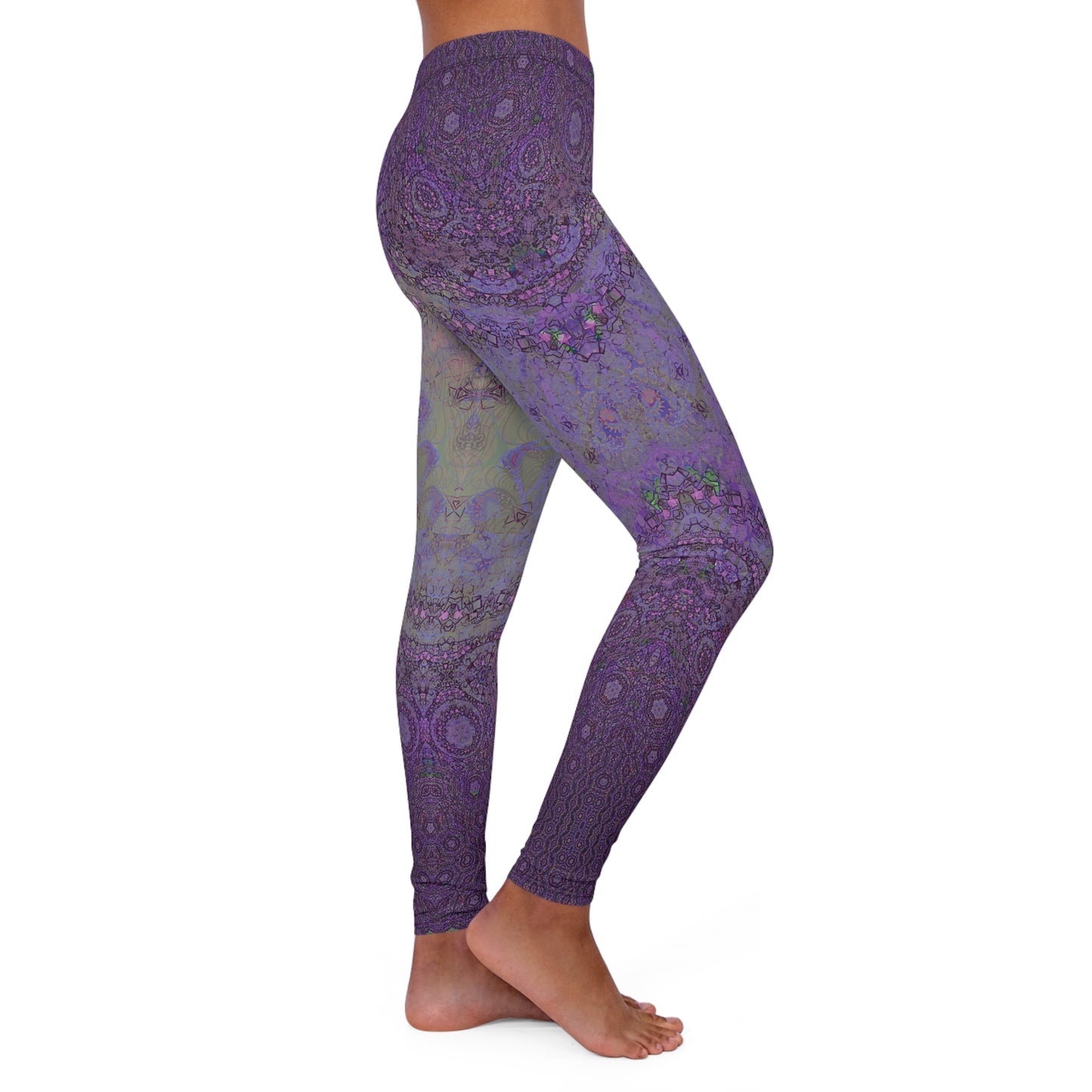 Spandex Leggings - Love Light Fractals No.13b