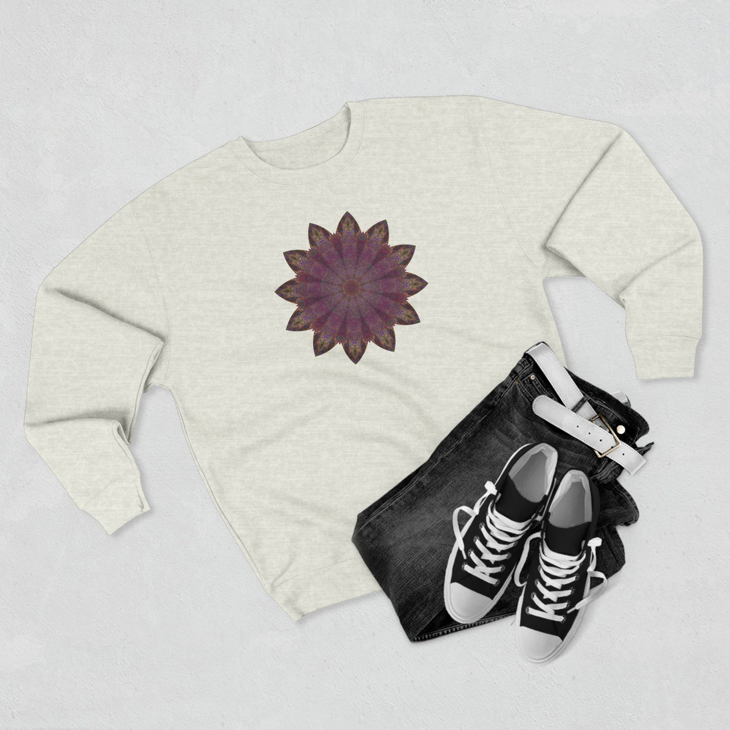 Unisex Crewneck Sweatshirt - Love Light Mandalas No.6