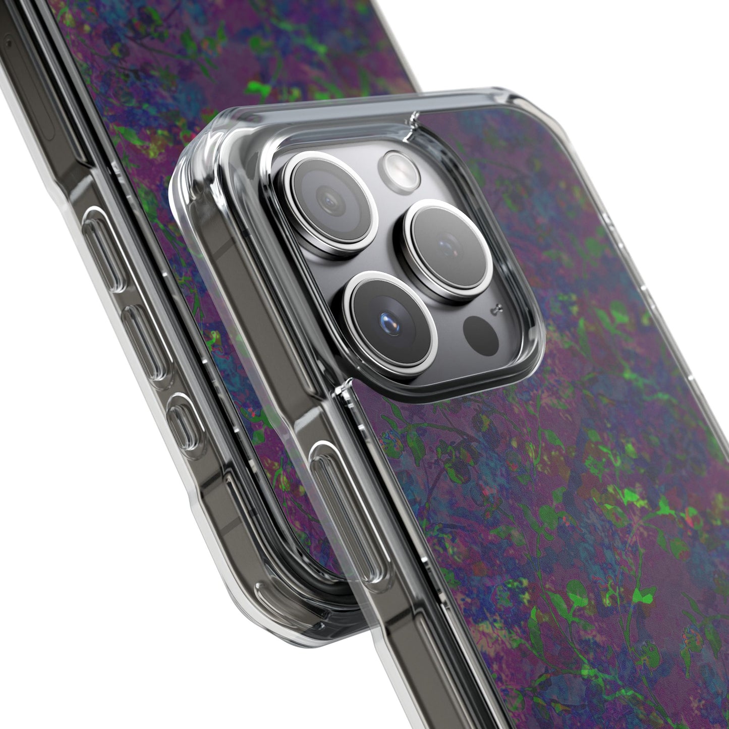 iPhone 15 Magnetic Clear Impact Case - Hidden Weave Series V3 No.23