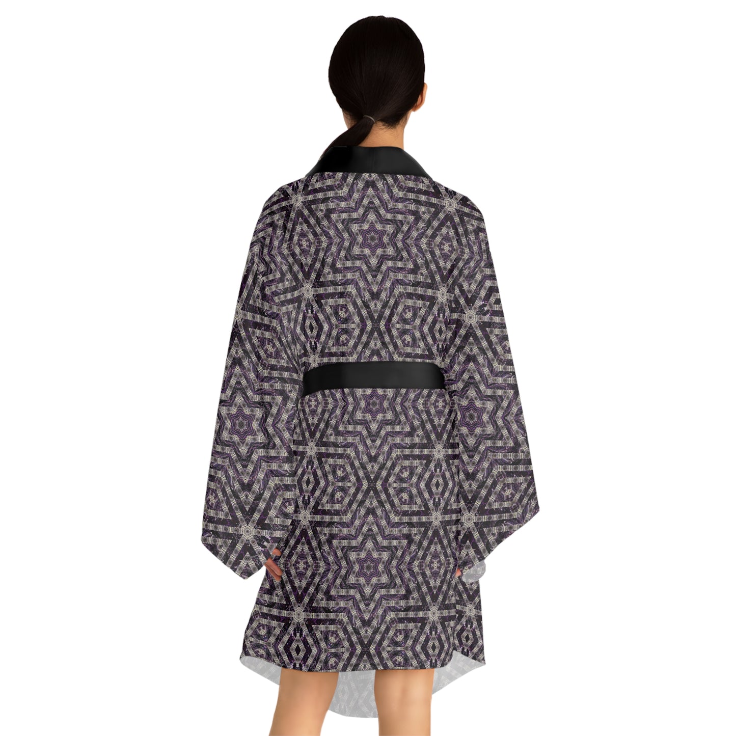 Long Sleeve Kimono Robe - P5 Kaleidoscopic No.24