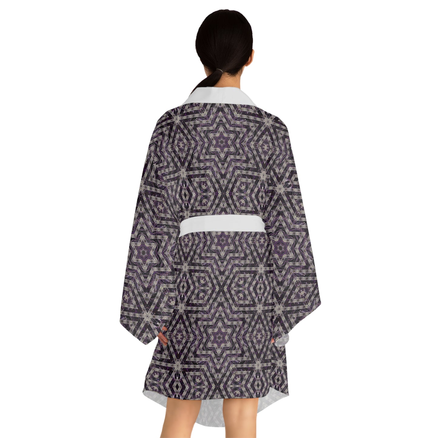 Long Sleeve Kimono Robe - P5 Kaleidoscopic No.24