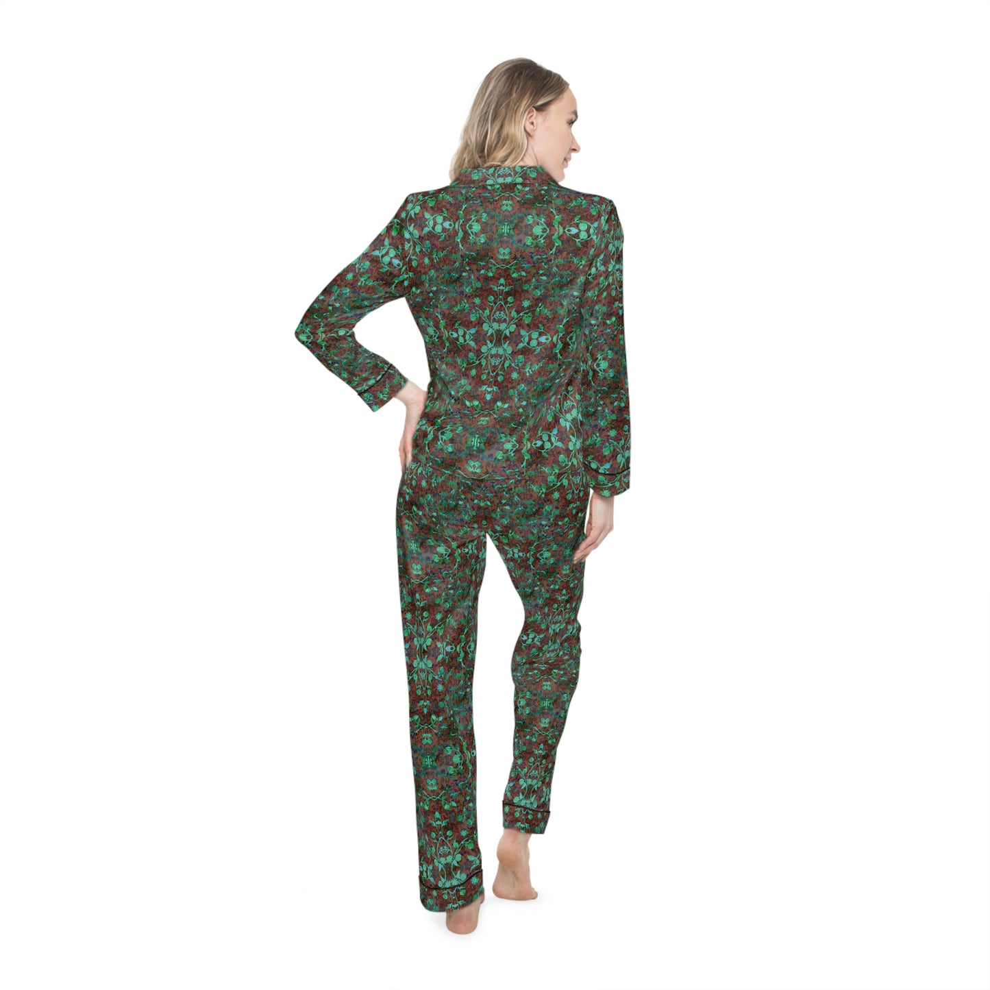Women's Satin Pajamas - Hidden Weave No.29