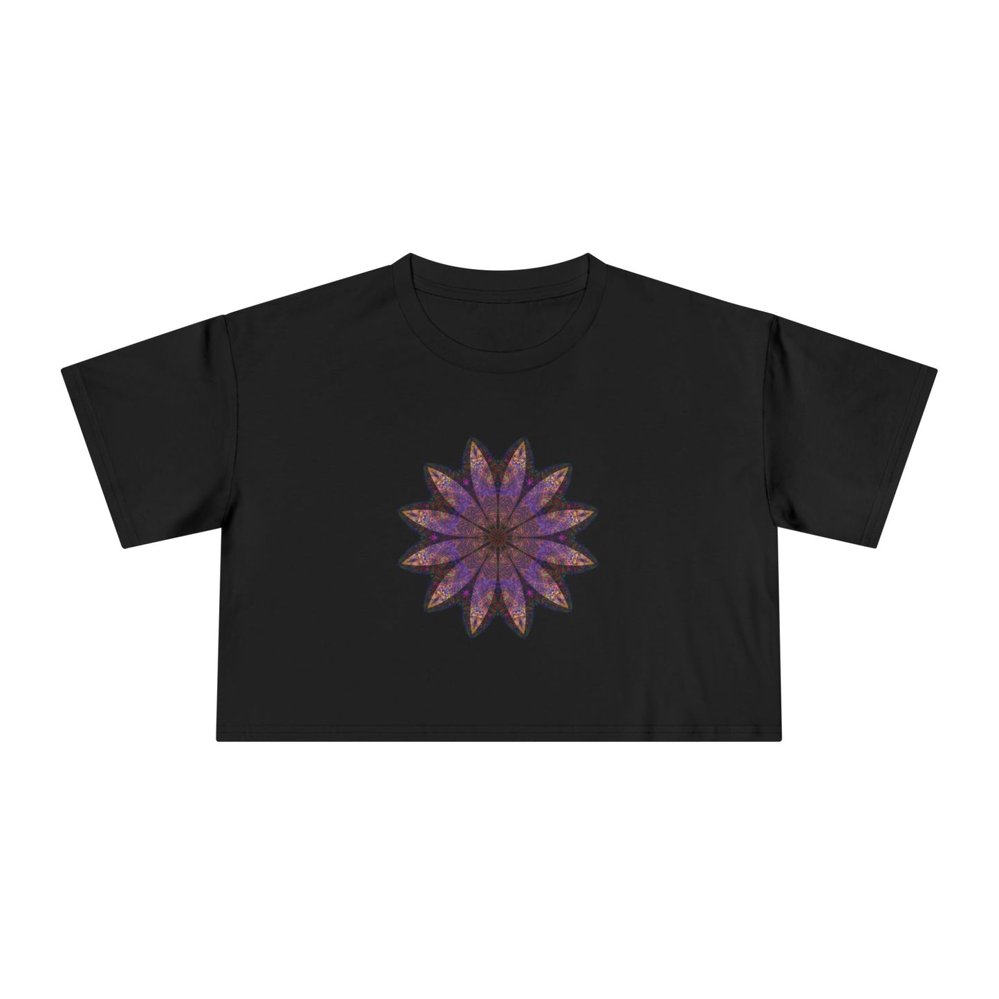 Women's Cropped Tee - Love Light Mandalas No.23