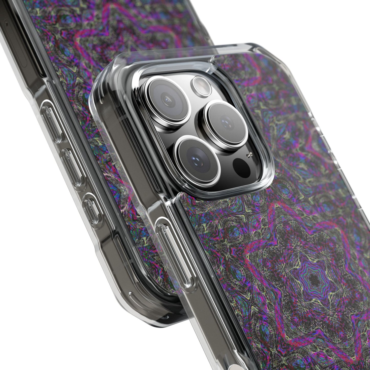 iPhone 16 Magnetic Clear Impact Case - P5 Kaleidoscopic No.33