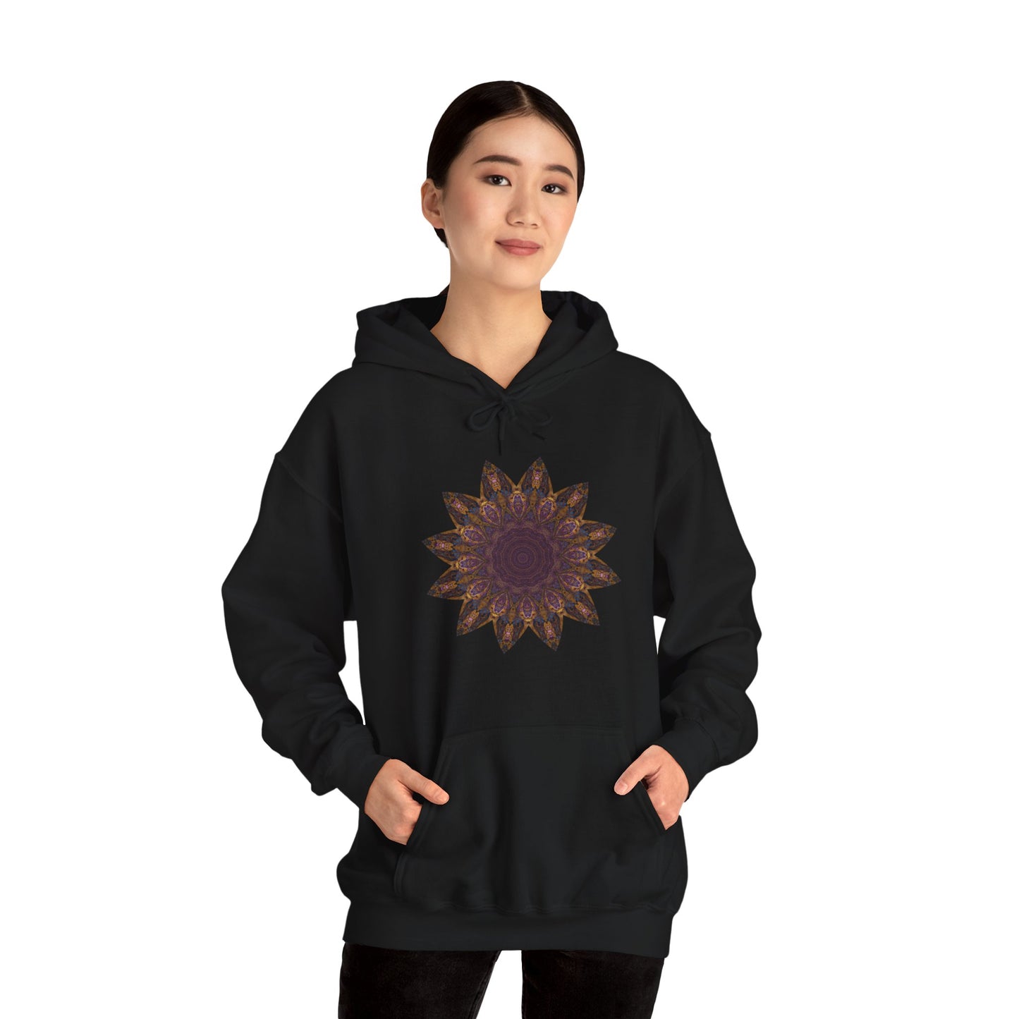 Unisex Heavy Blend™ Hooded Sweatshirt - Love Light Mandalas No.1