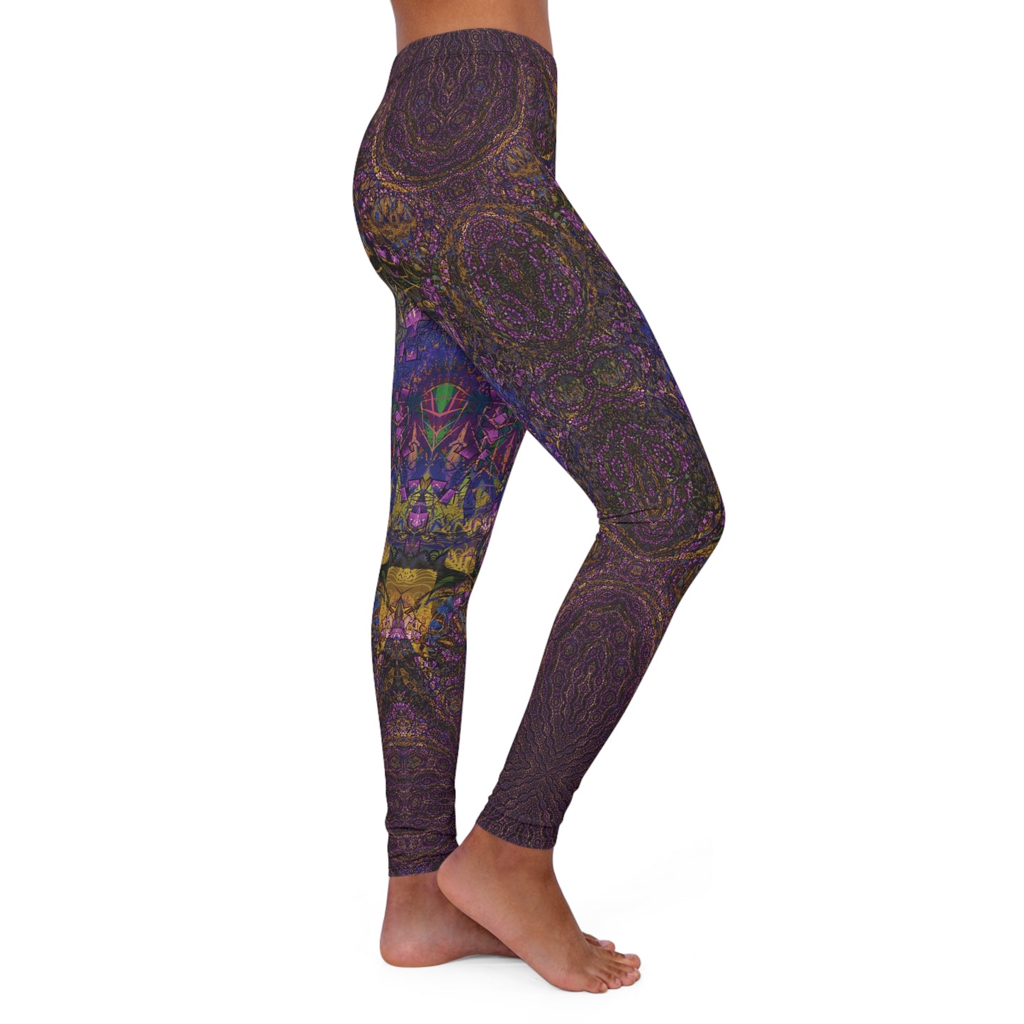 Spandex Leggings - Love Light Fractals No.10a